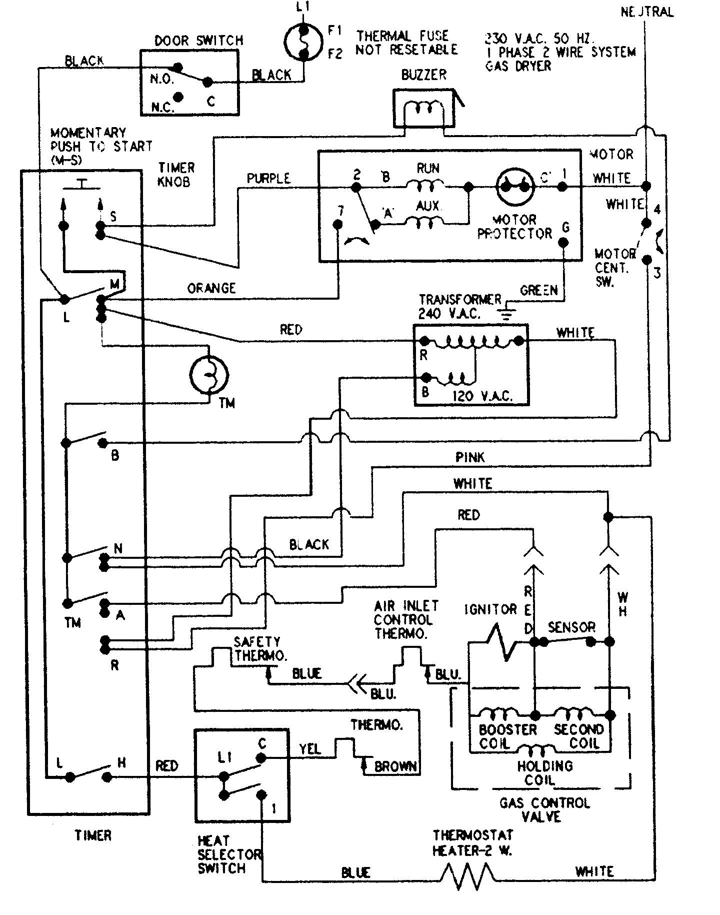 Maytag AYG2200AGW wiring information diagram