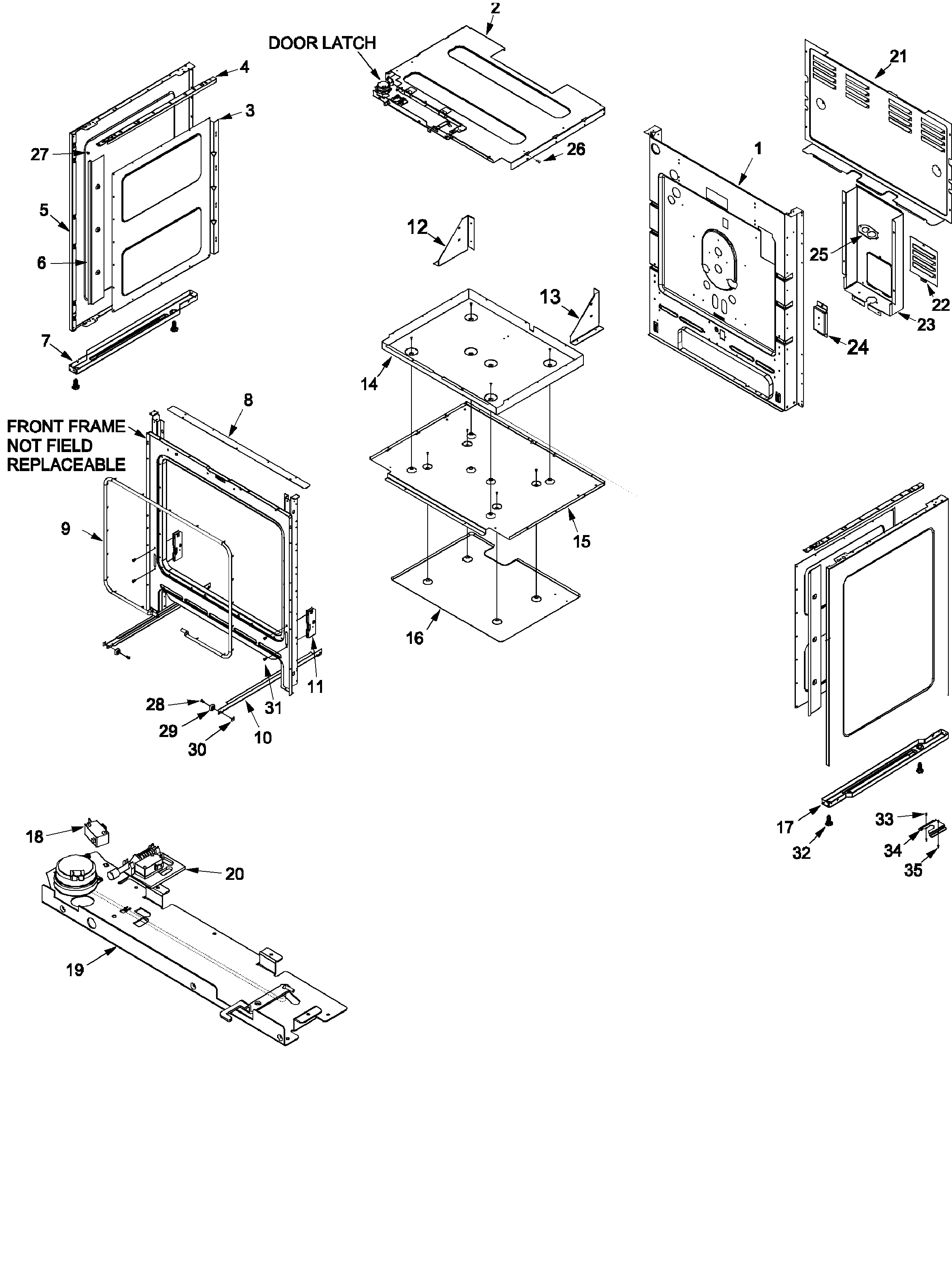 Amana ACF4205AK-PACF4205AK1 cabinet diagram