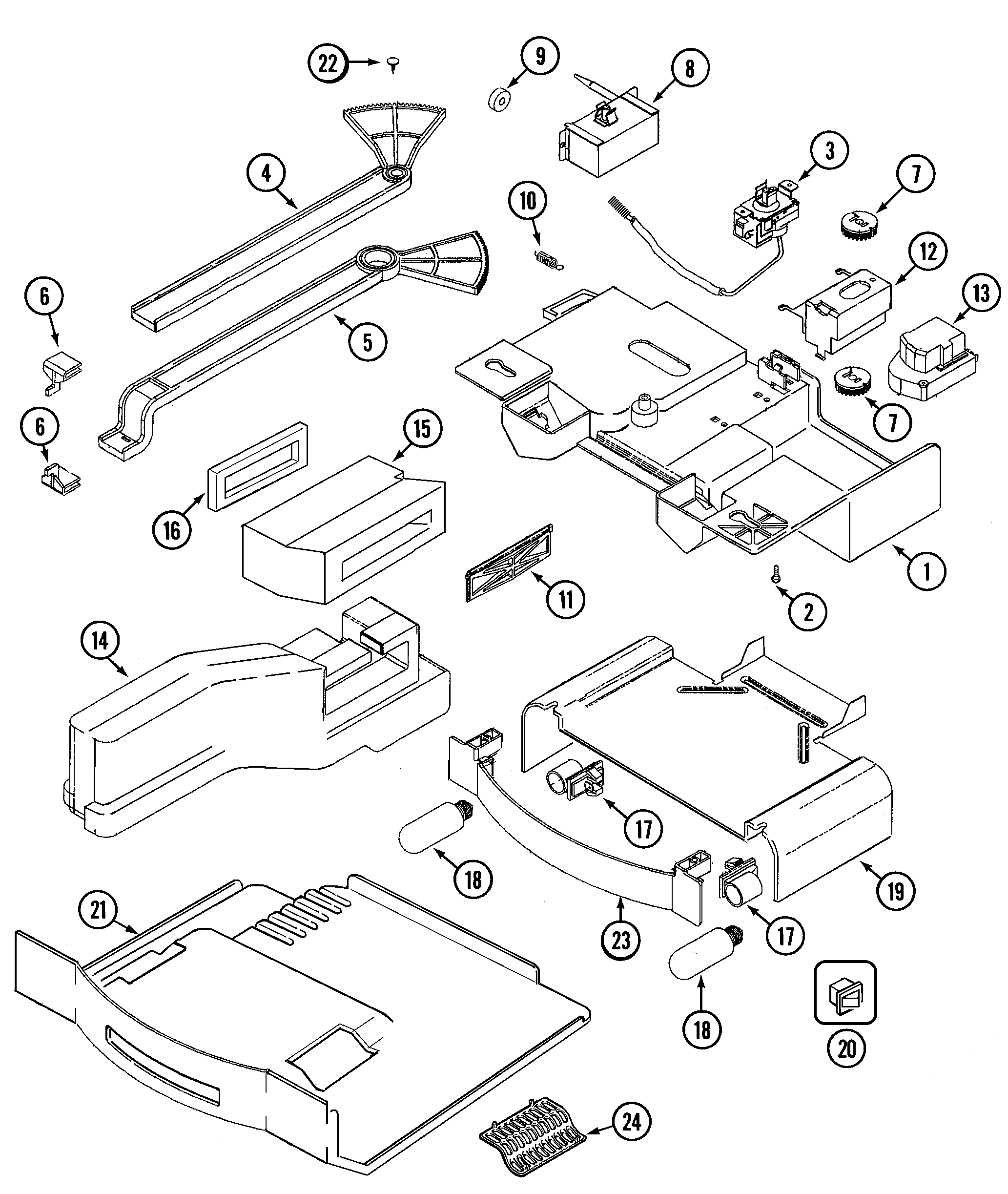 Maytag GS2121SEDW controls diagram