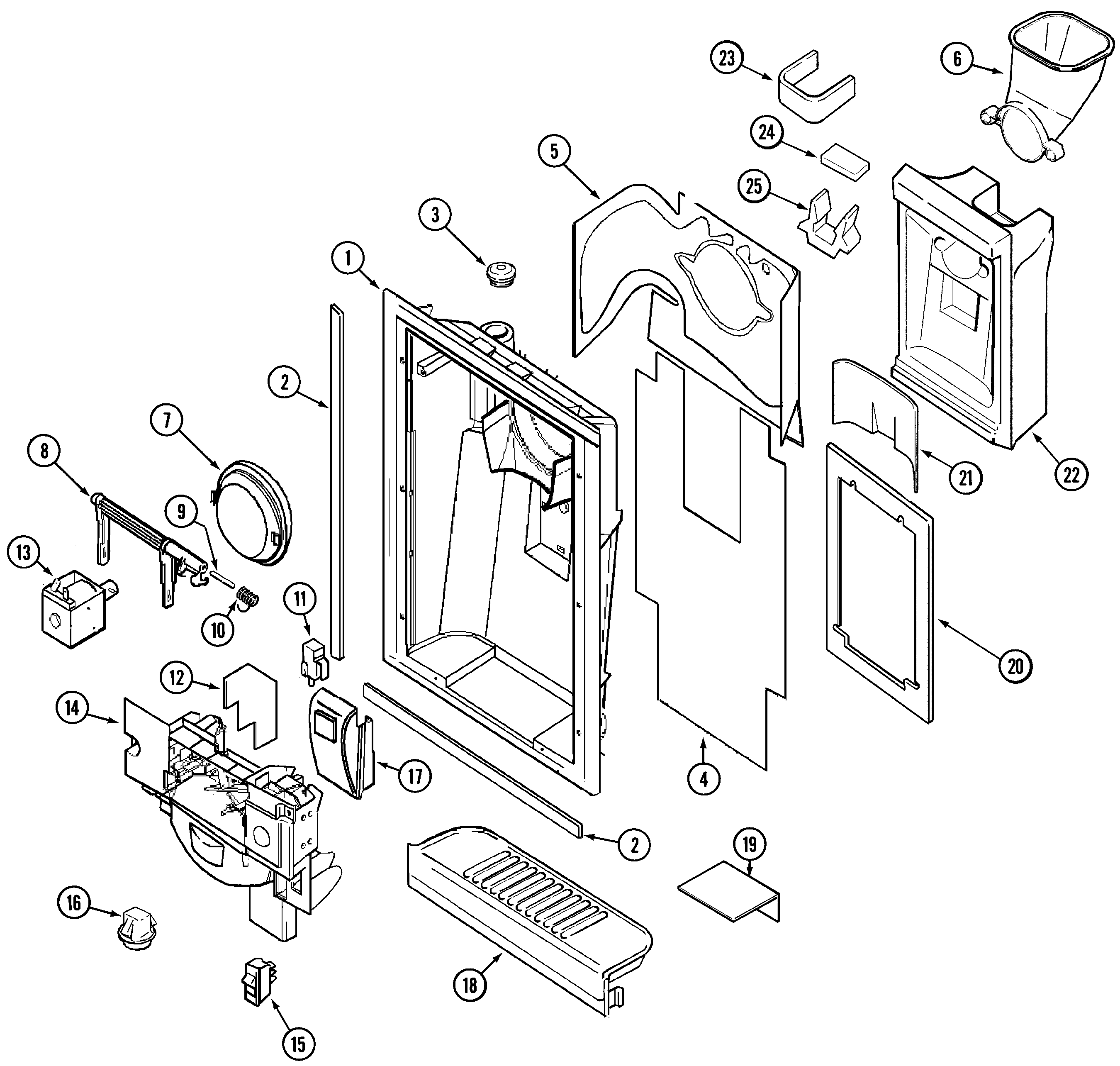 Maytag GS2124IDEW fountain diagram