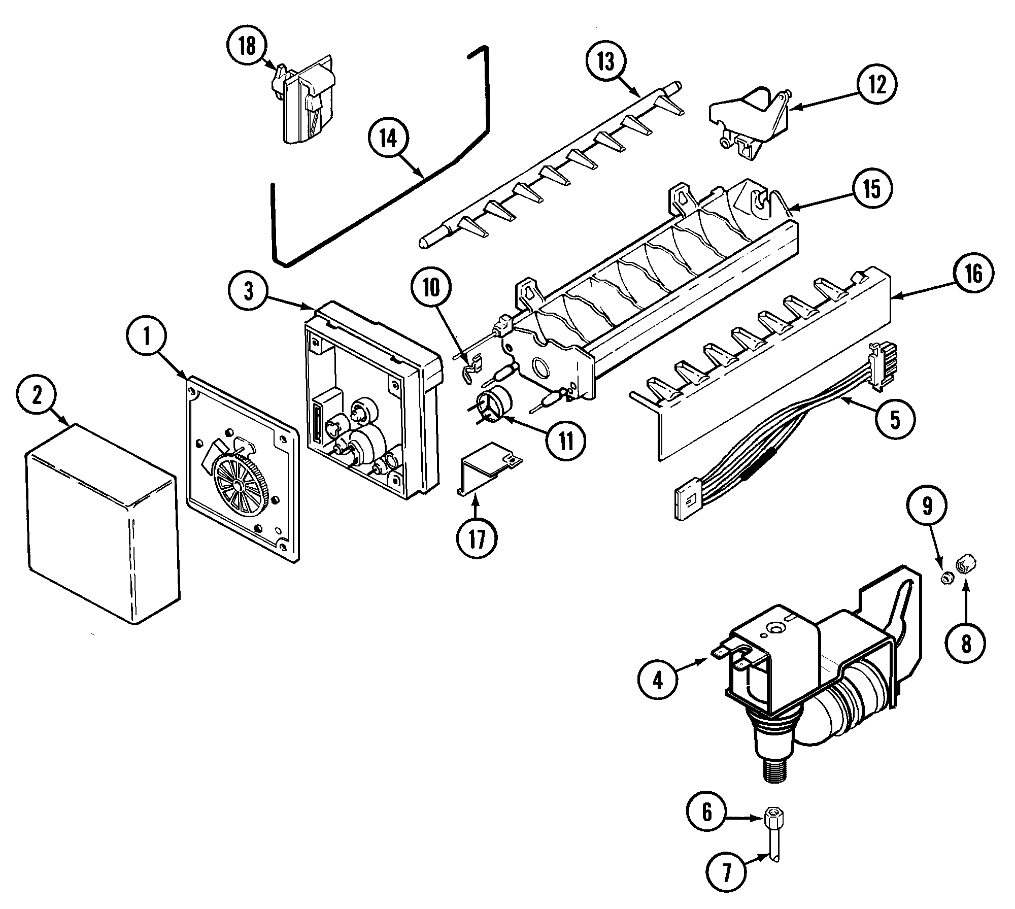 Maytag GS2124IDEW ice maker diagram