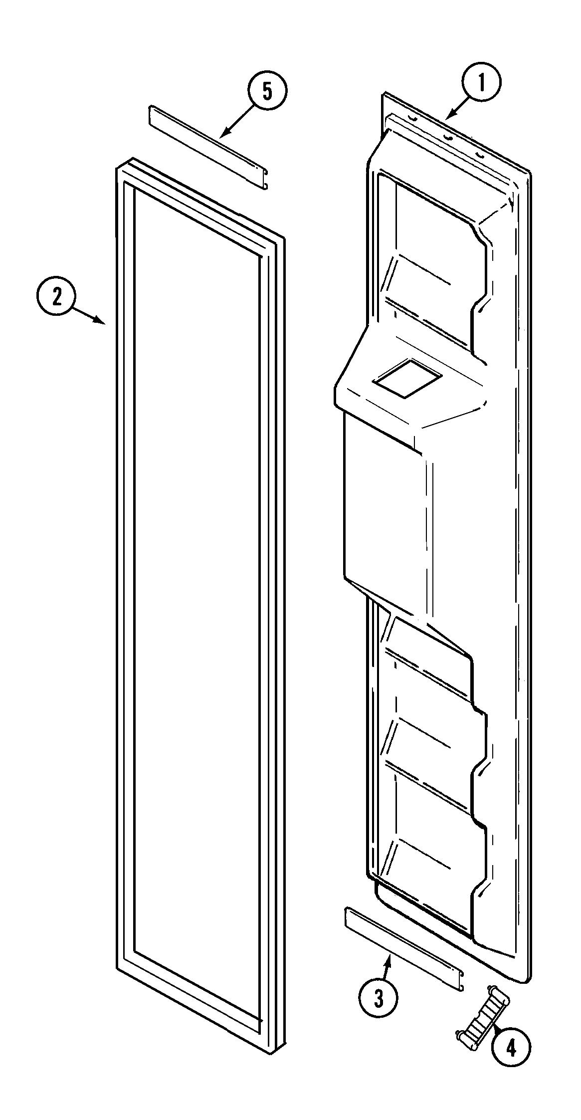 Maytag GS2121SDEW freezer inner door diagram