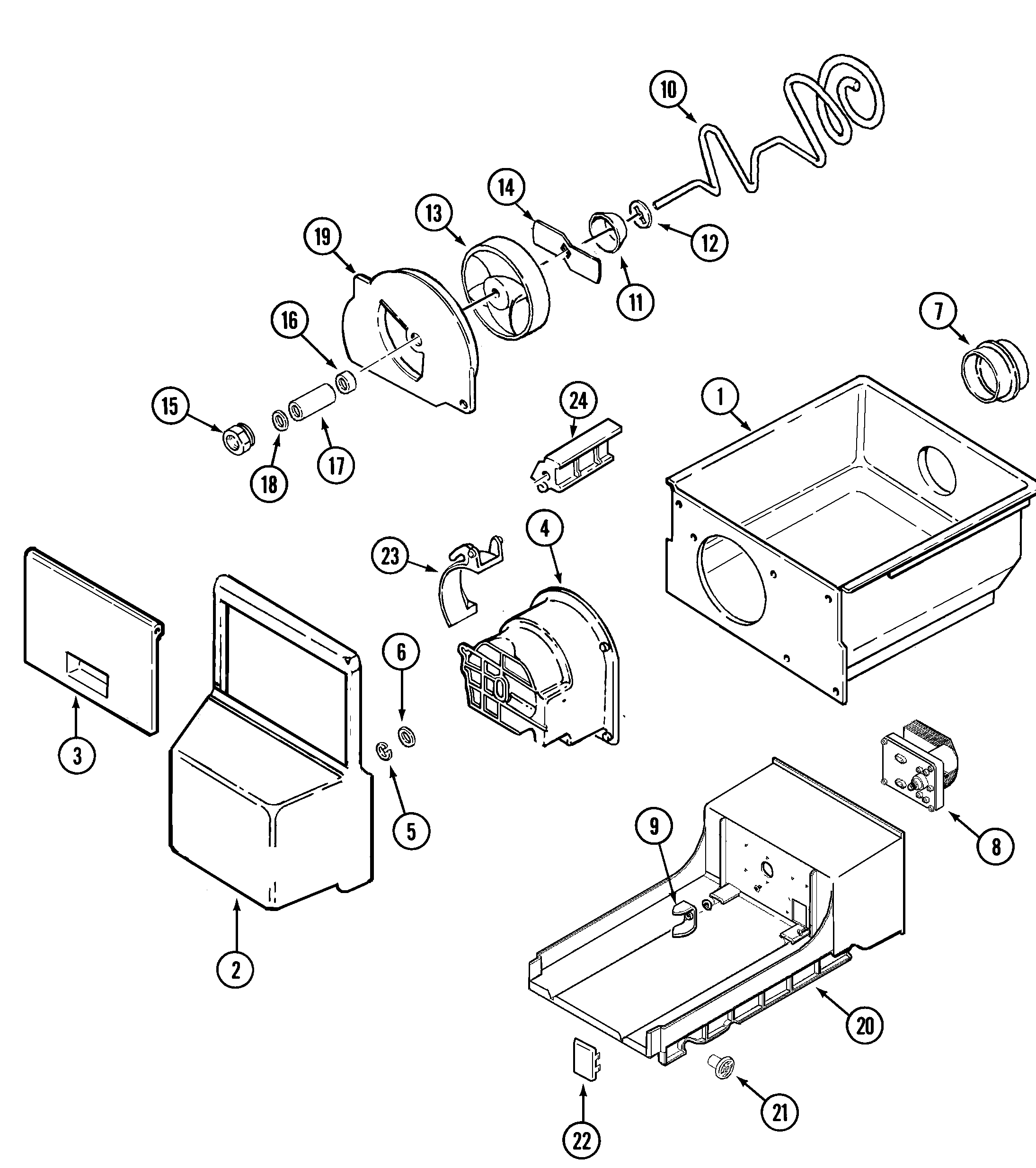 Maytag GS2121SDEW ice bin (rev 11) diagram