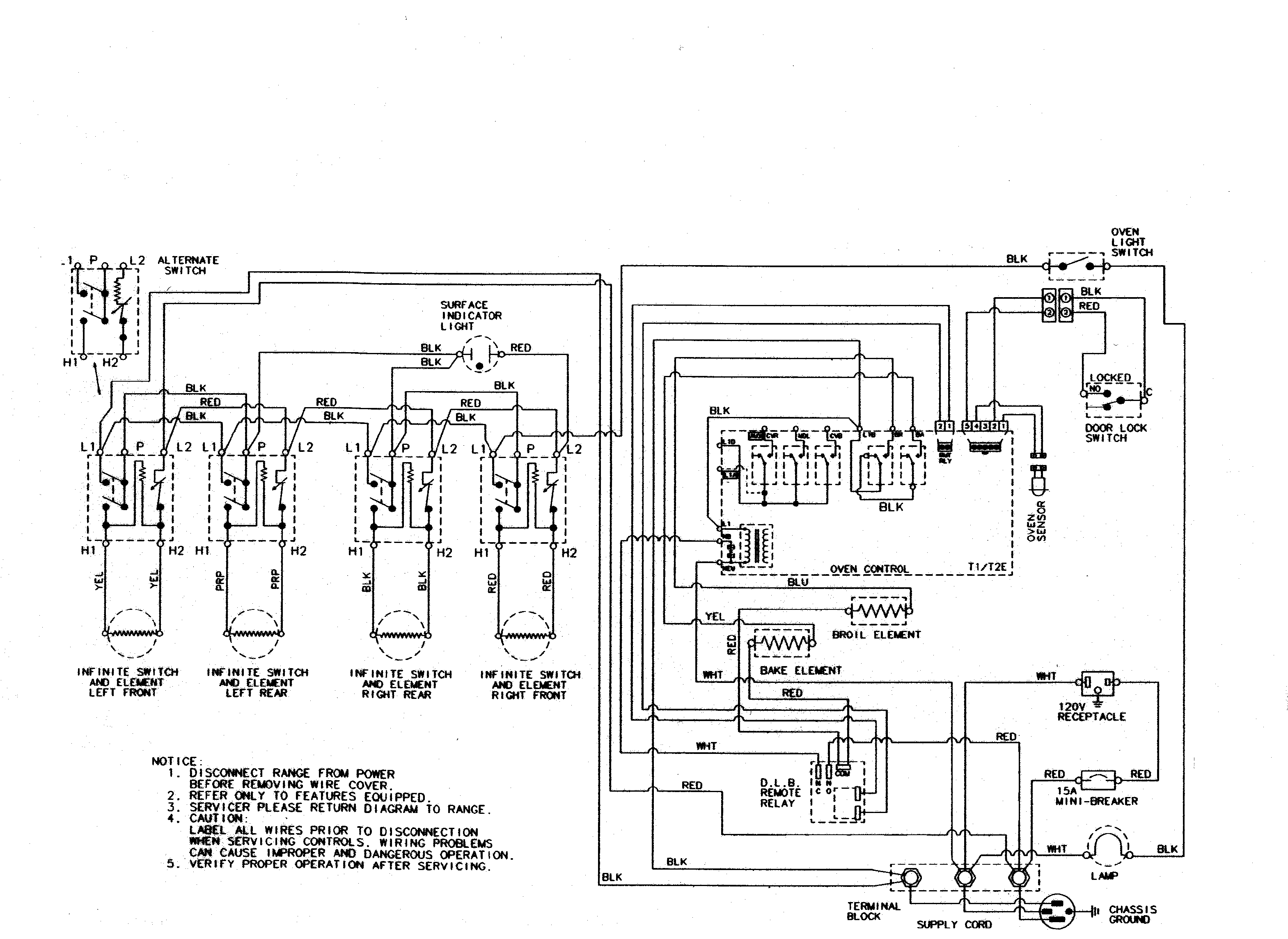 Maytag PER5515BCW wiring information diagram