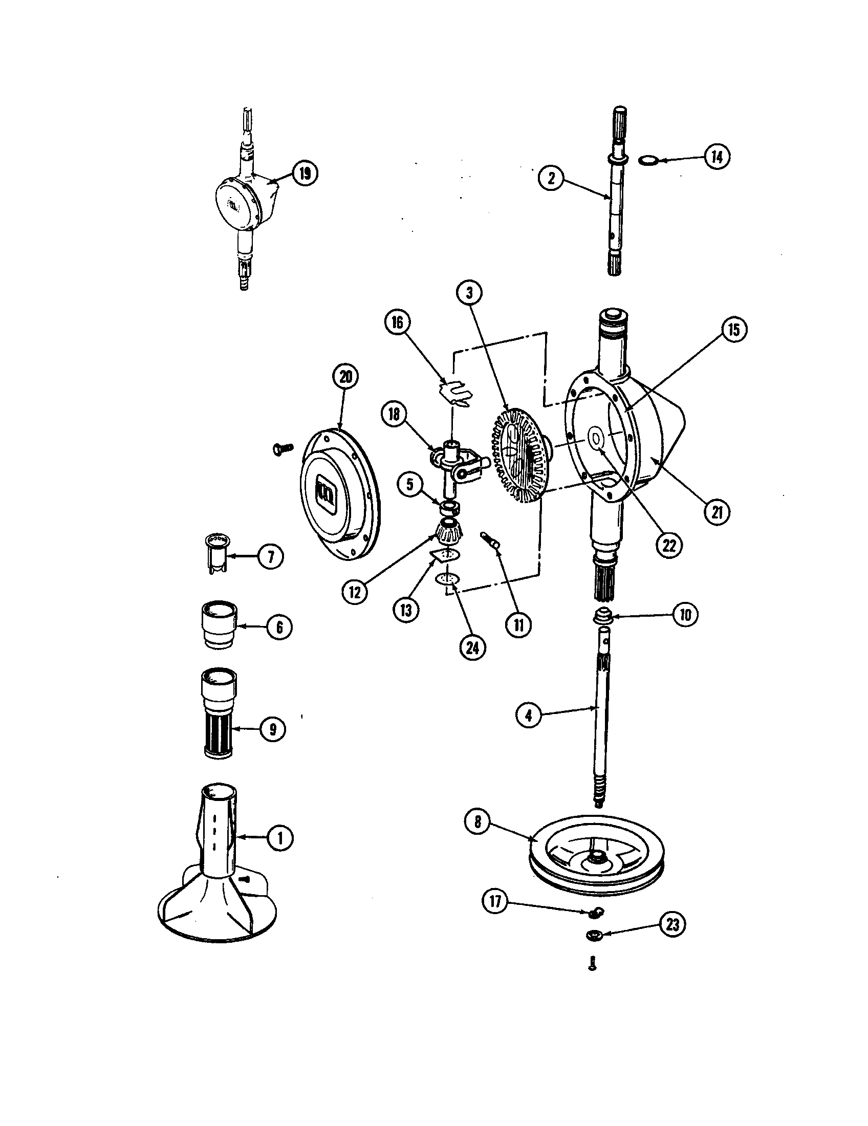 Maytag LAT5000AAW transmission diagram