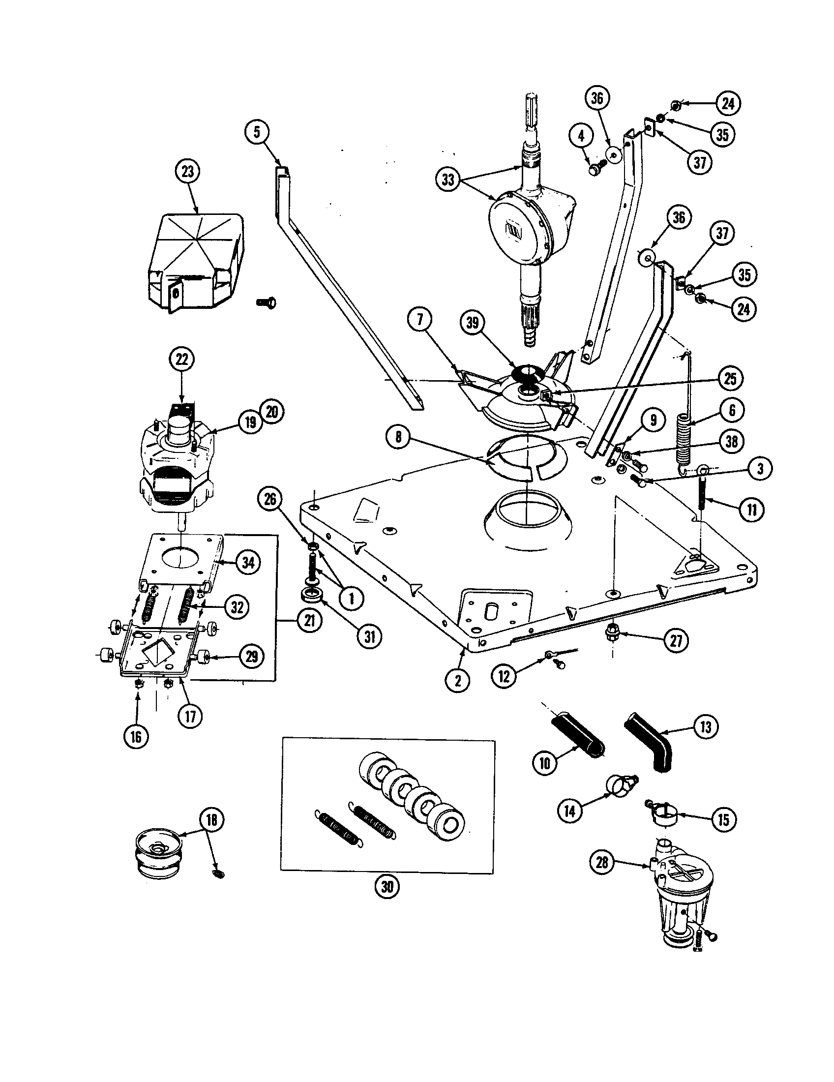 Maytag LAT5000AAW base diagram