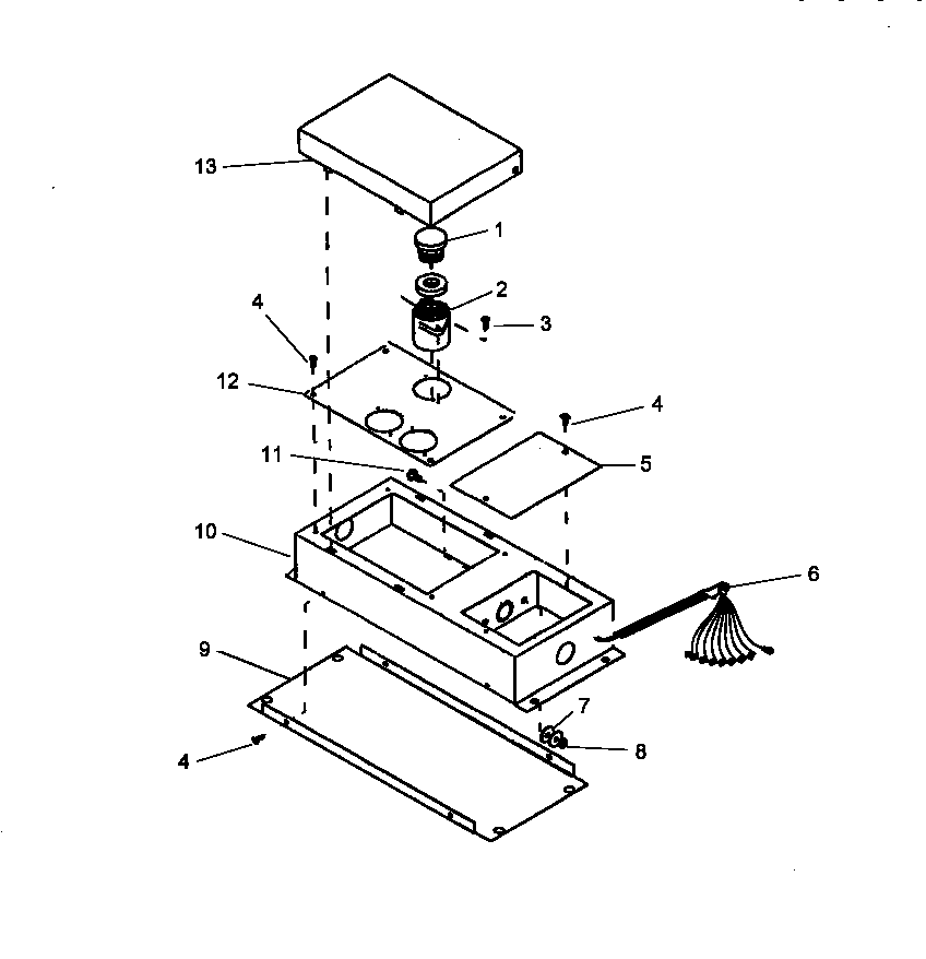 Amana CAK2T30W1-P1131567NW fuse box assy diagram