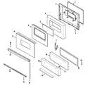 Maytag CBR1430BGH door/drawer diagram