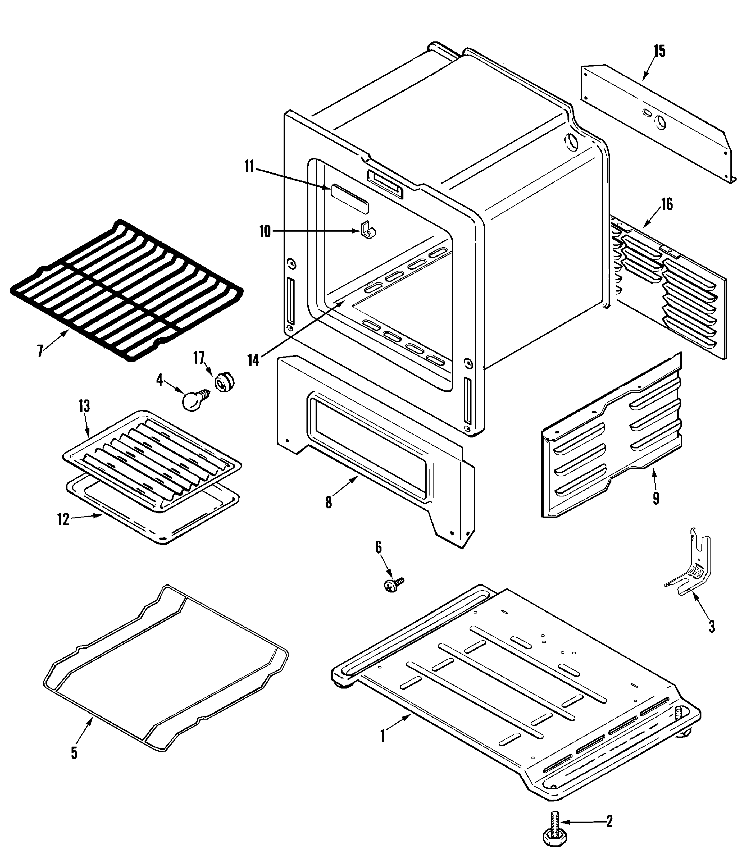 Maytag ALR1420BDQ oven/base diagram