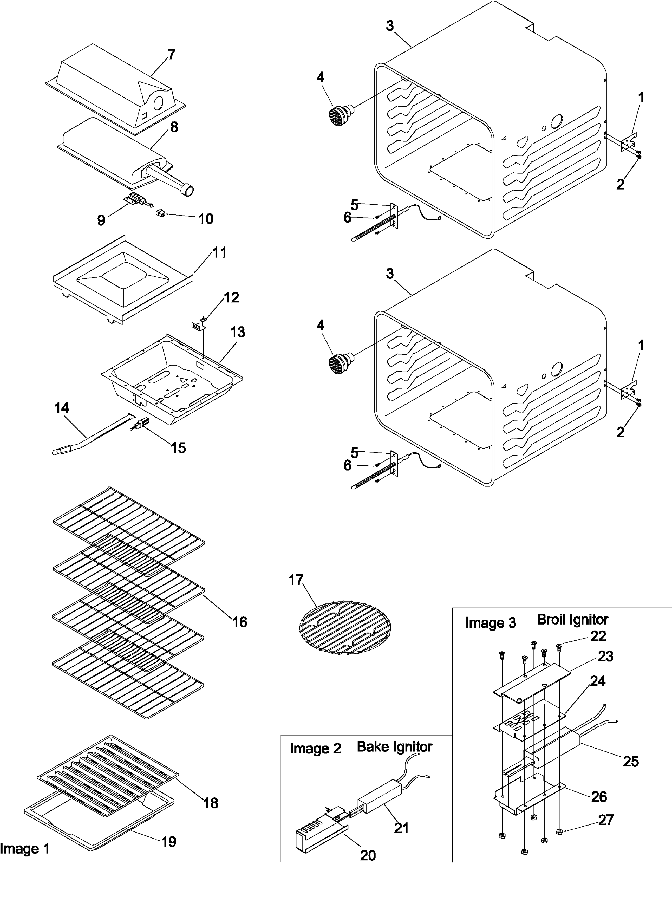 Amana AOGD2750E-P1132534NE cavity diagram