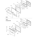 Amana AOGD2750SS-P113253NSS oven door diagram