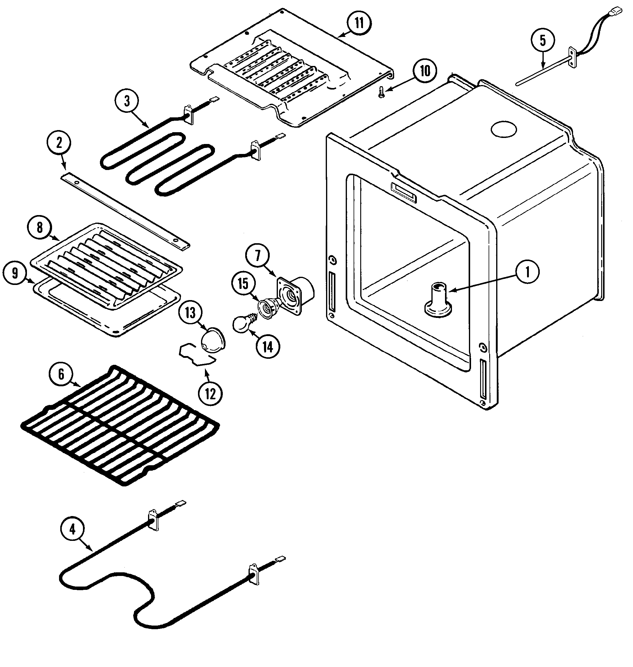 Maytag MEW5530ACB oven/base diagram