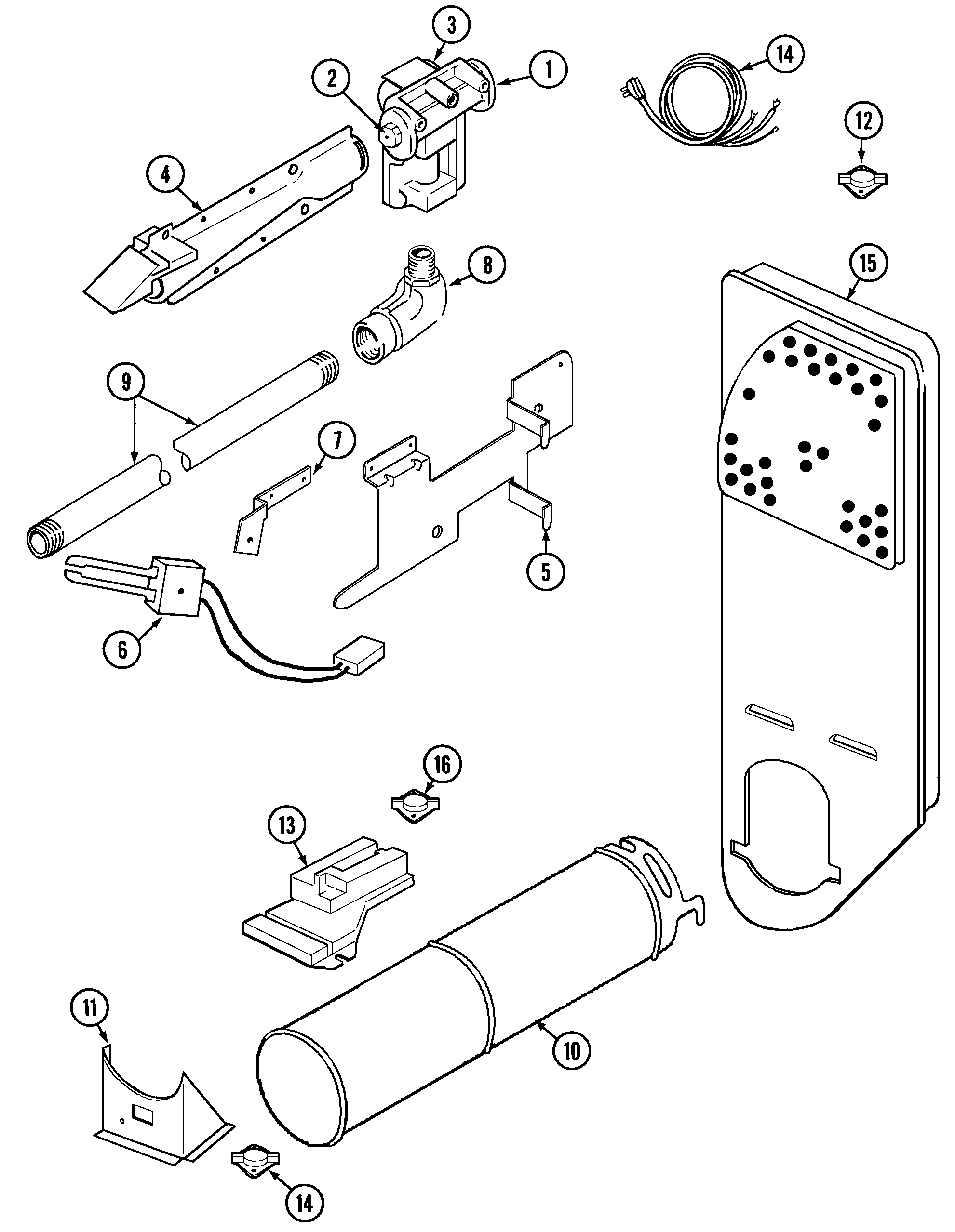 Crosley CDG20T8A gas carrying (cdg20t8a & w) diagram