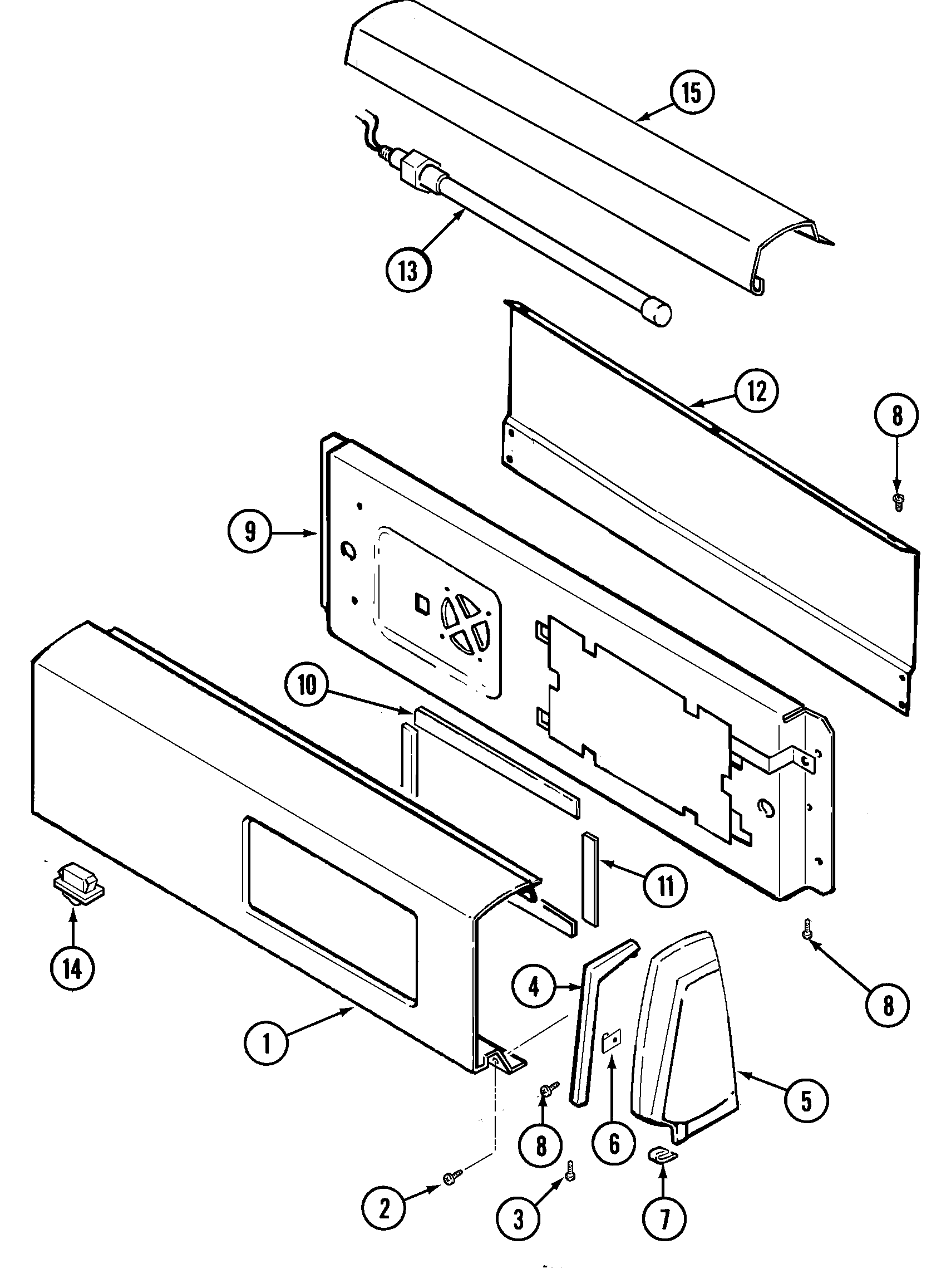 Jenn-Air JDE3000W control panel diagram