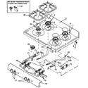 Amana AGS781WW-P1143306NWW main top assy diagram