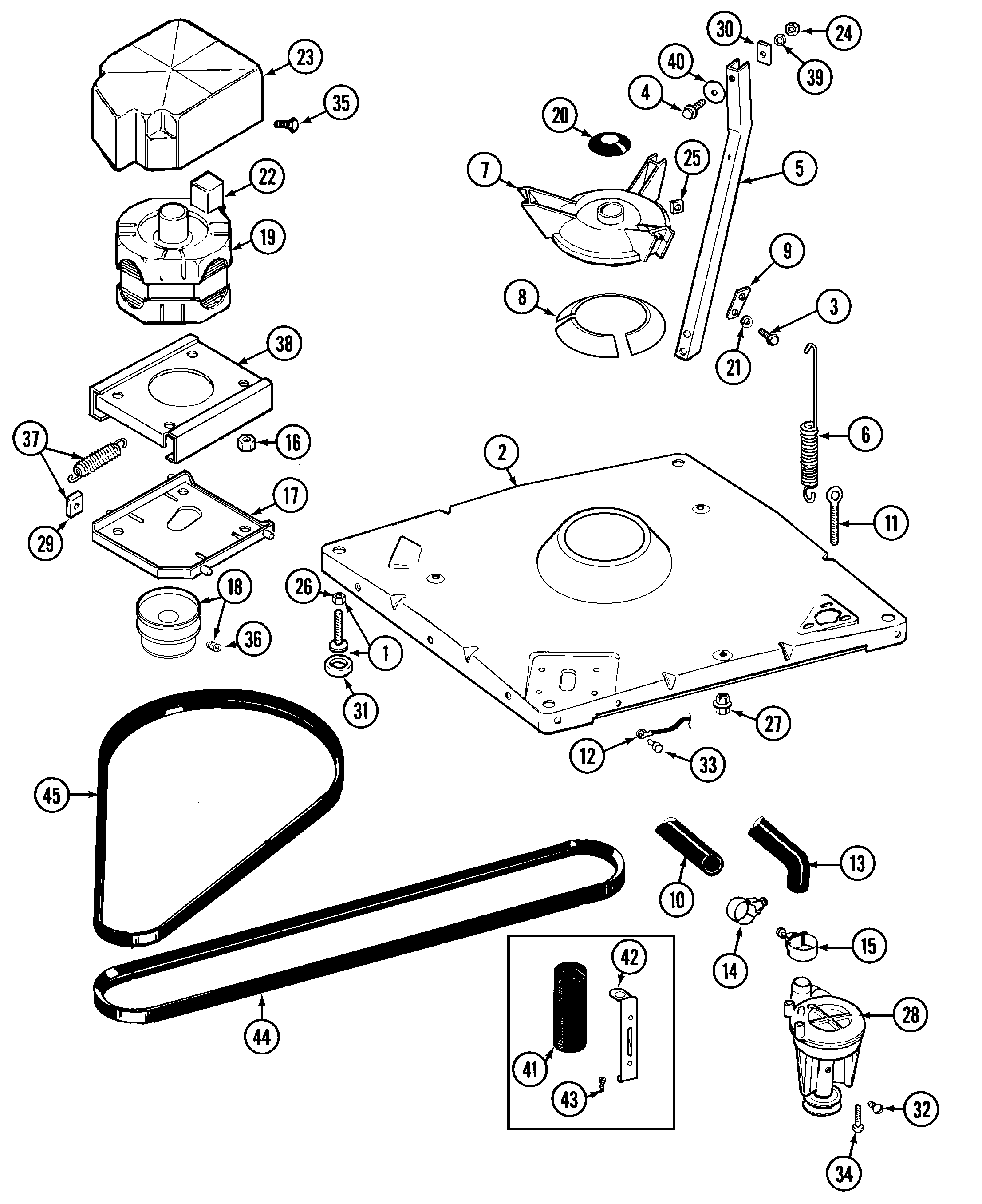 Maytag LAW9304ABE base diagram