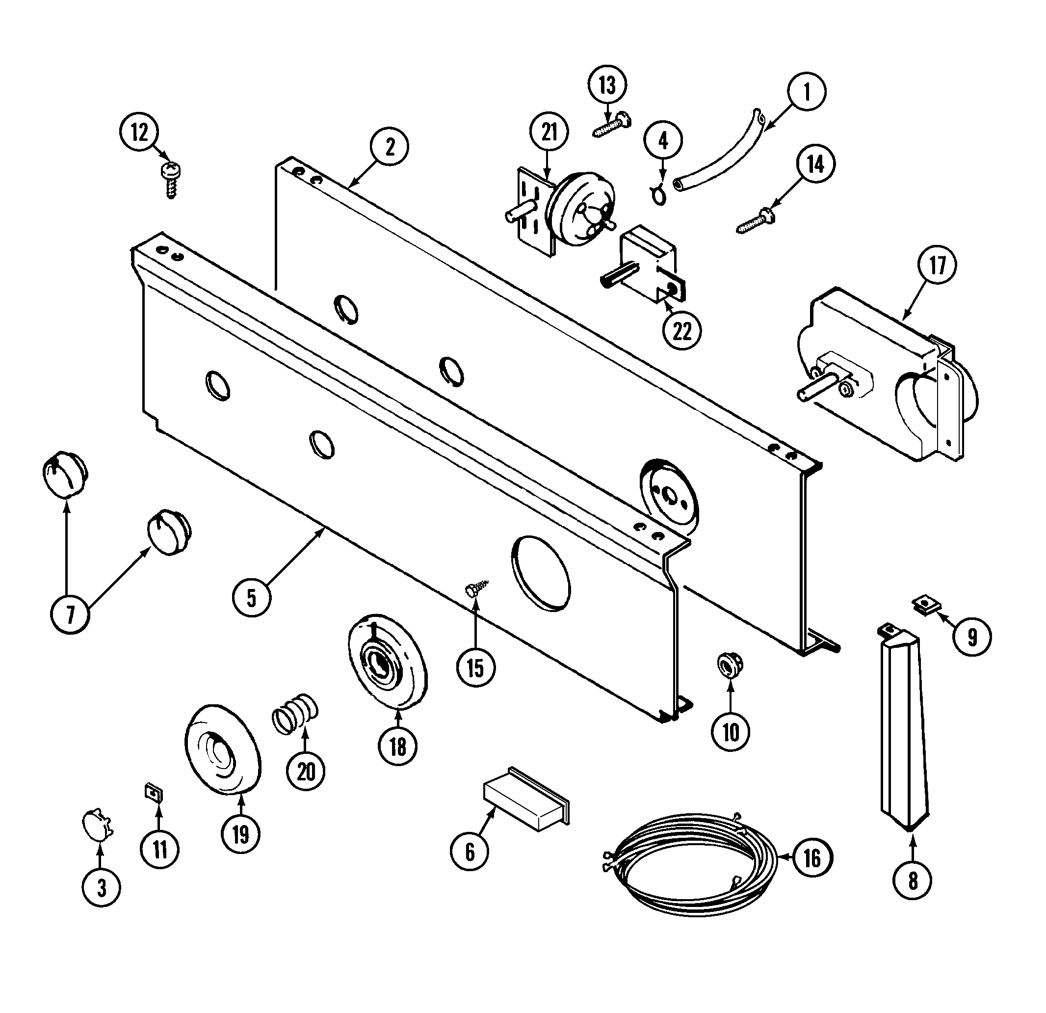 Maytag LAT9304AGM control panel (lat9304agm) diagram