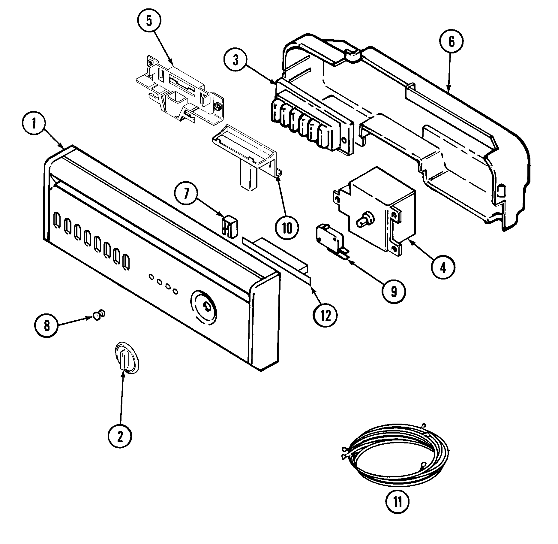 Jenn-Air JDB6900AWB control panel diagram