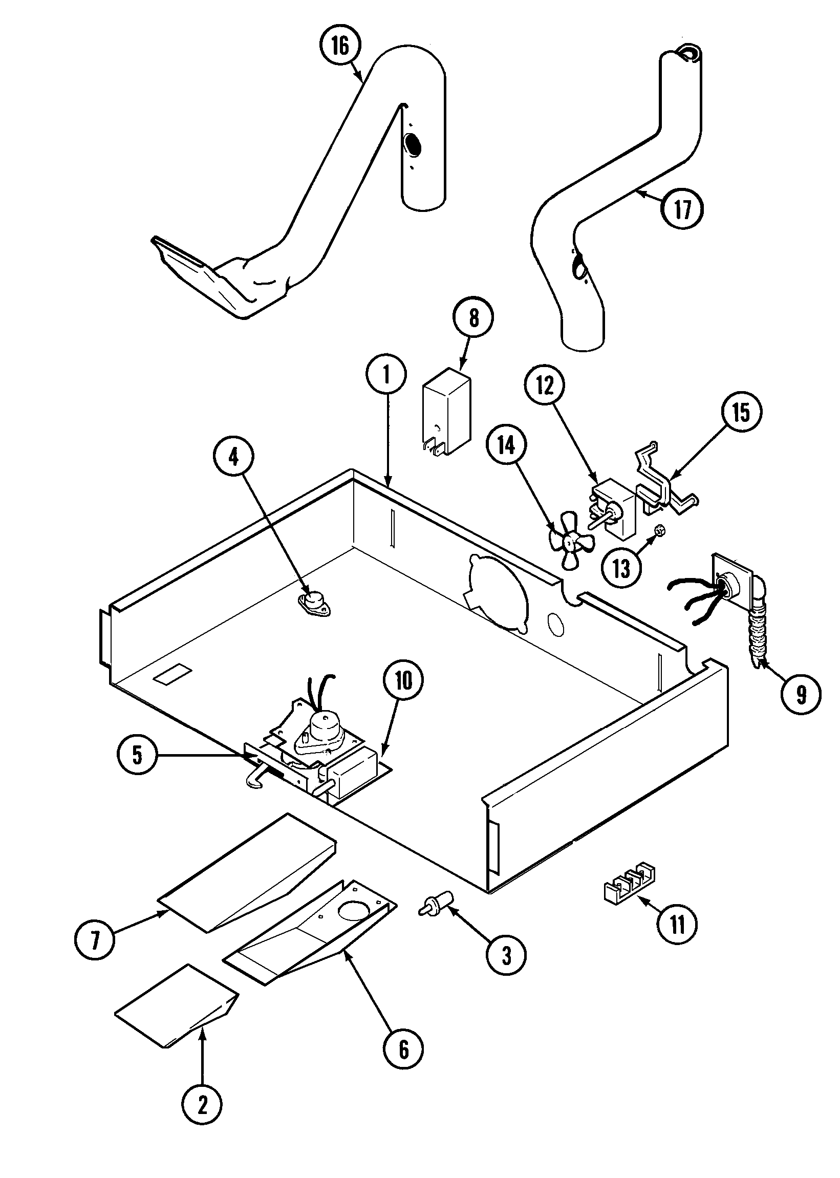 Jenn-Air JJW8230AAW internal controls diagram