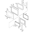 Jenn-Air JJW8230AAW door (upper&lower) diagram
