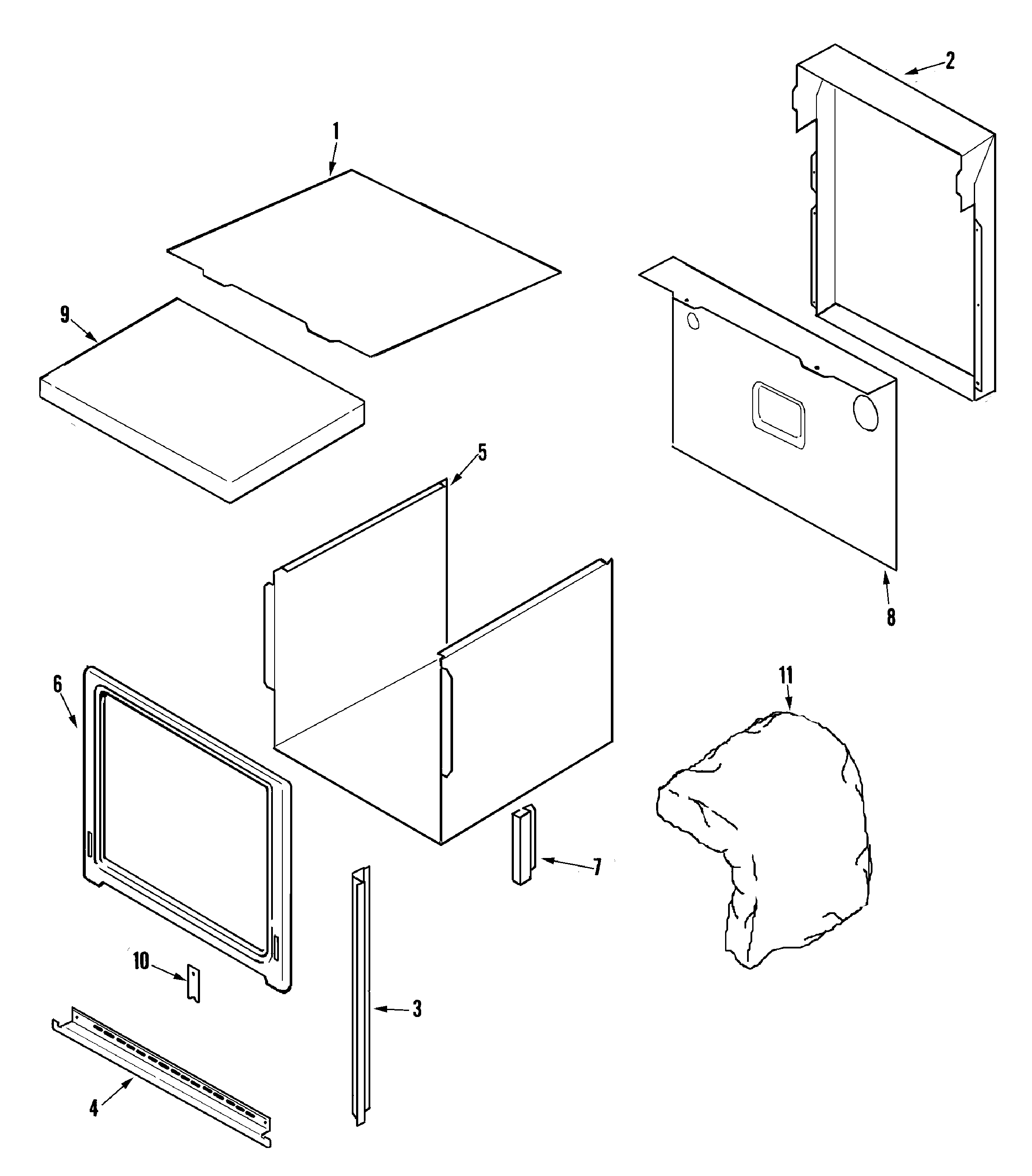 Jenn-Air JJW9530CCB body diagram