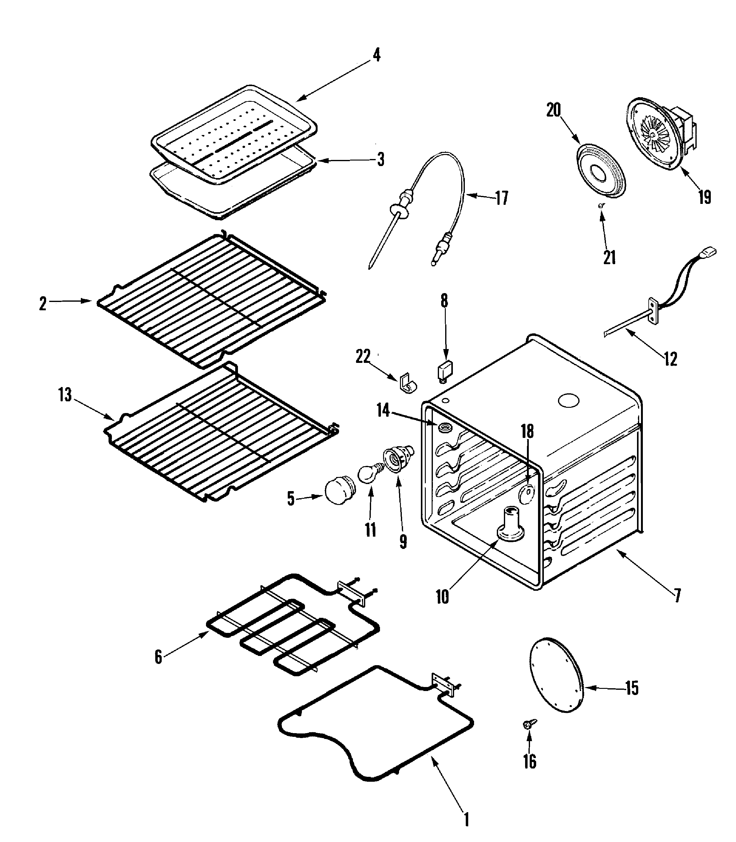 Jenn-Air JJW9630CCW oven diagram