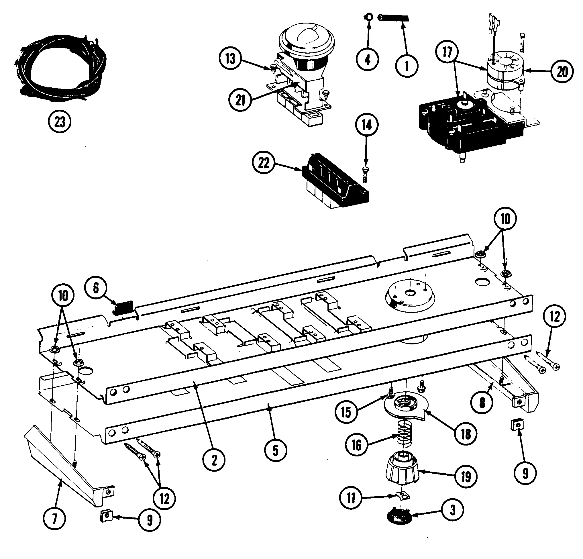 Maytag LAT9200AAL control panel diagram
