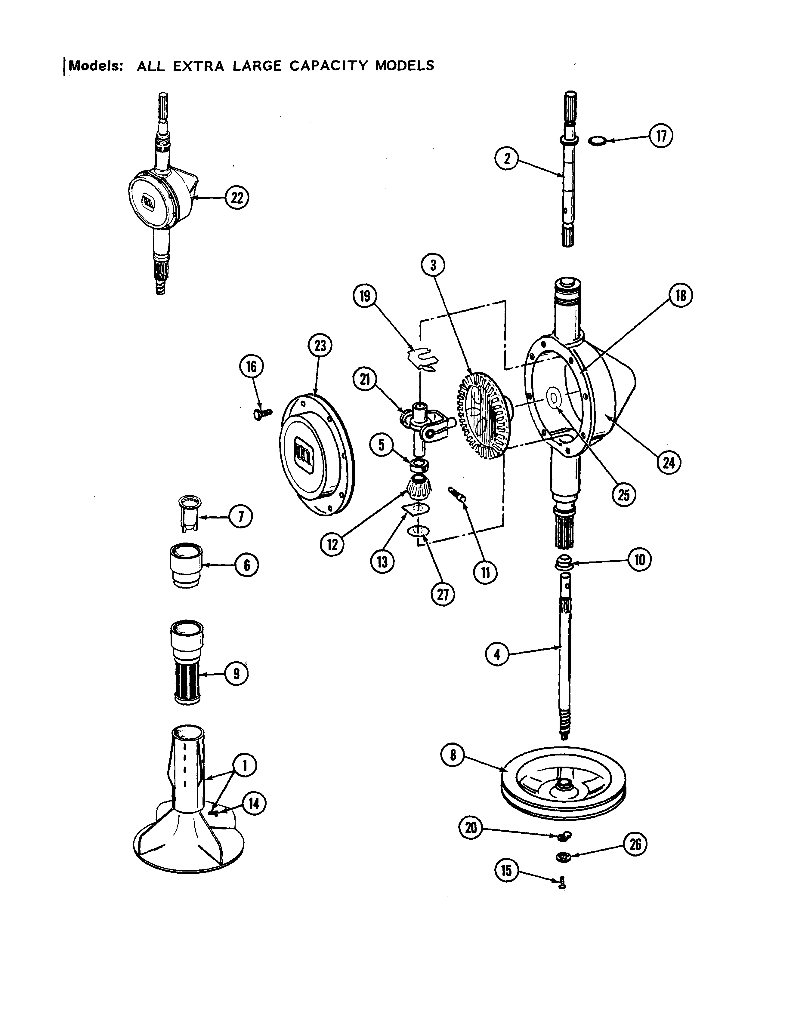 Maytag LAT9200AAL transmission diagram