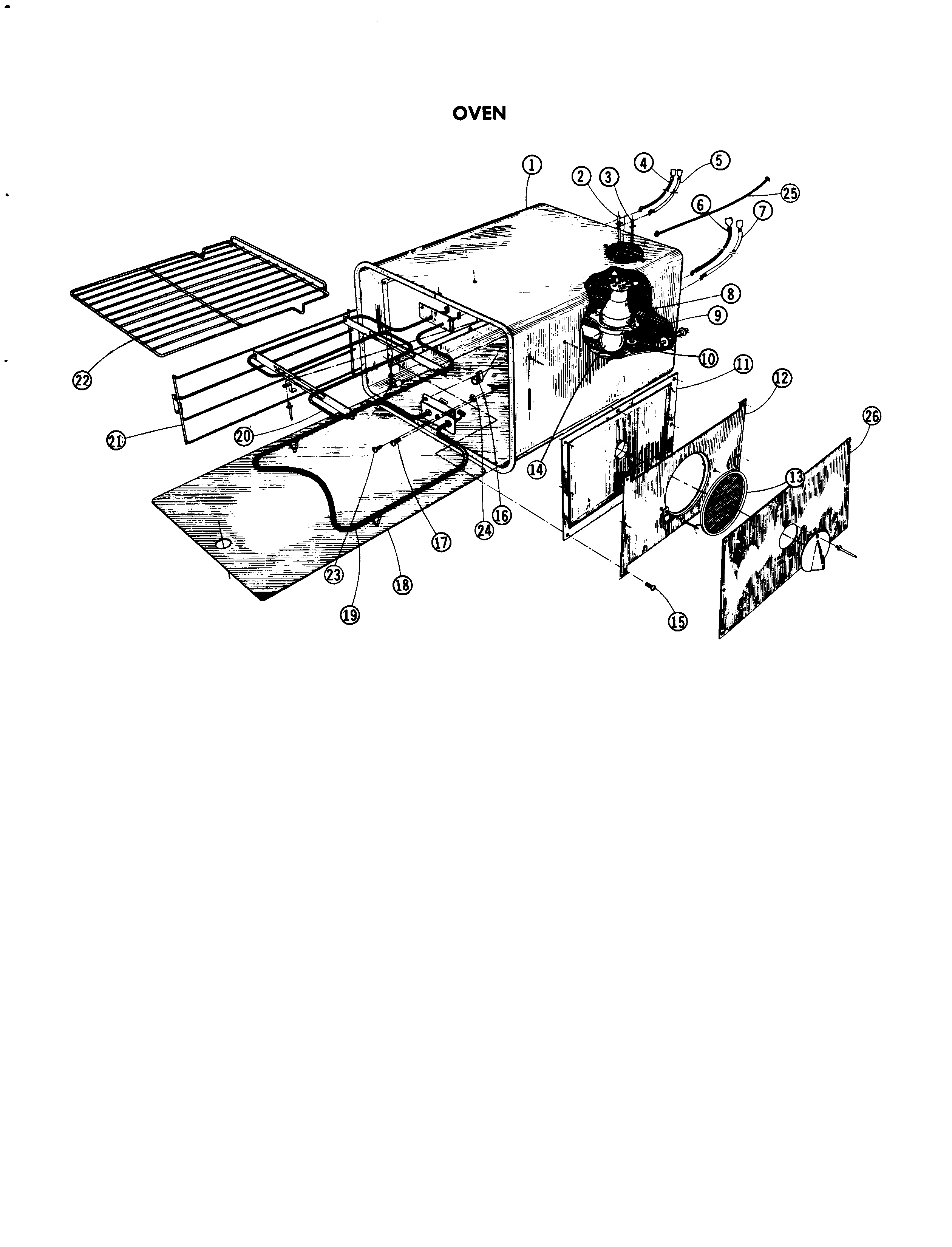 Jenn-Air 4860 oven diagram