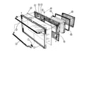 Jenn-Air 4860 oven door (solid) diagram