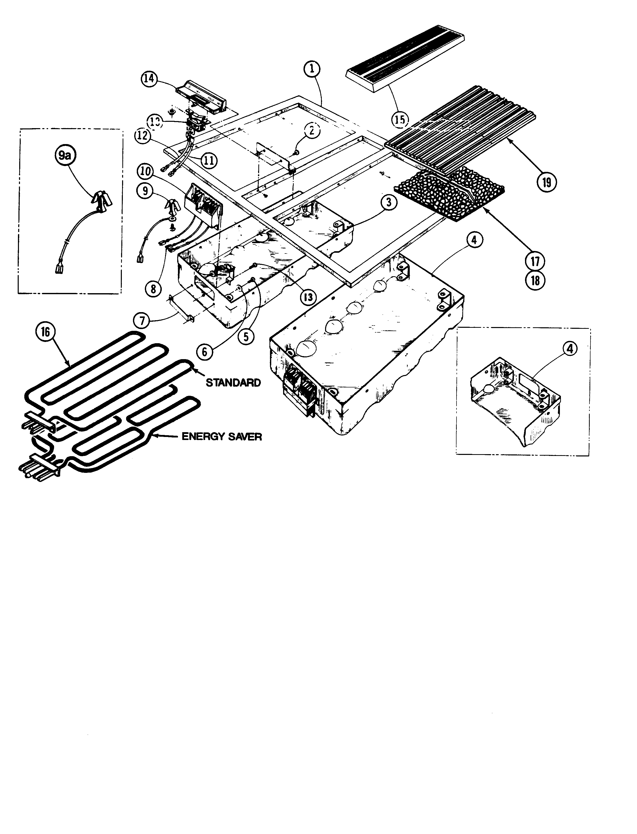 Jenn-Air 4875 top assembly diagram