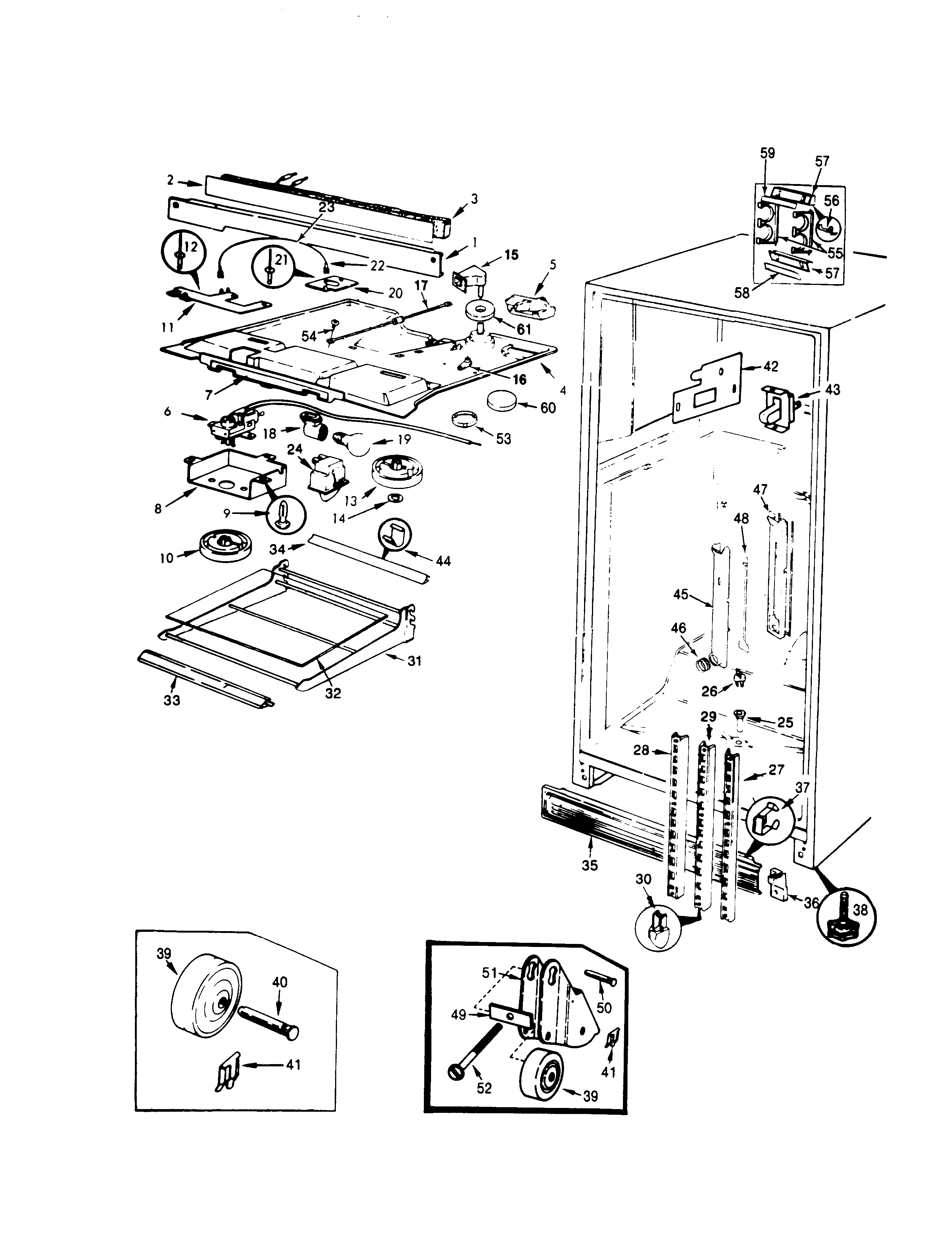 Maytag BDNT22L9/AA85B fresh food compartment diagram
