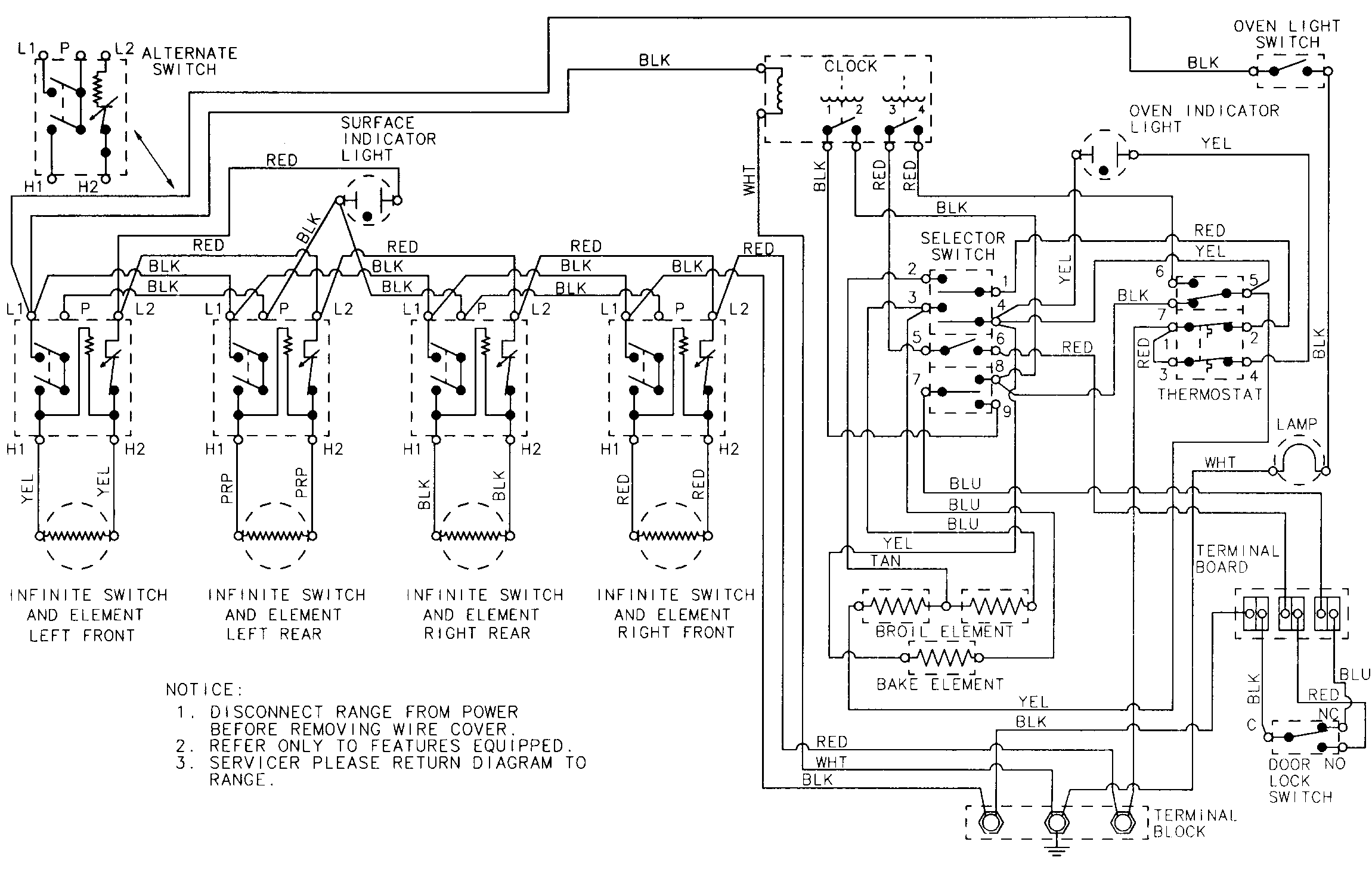 Magic Chef 3842WRV wiring information diagram