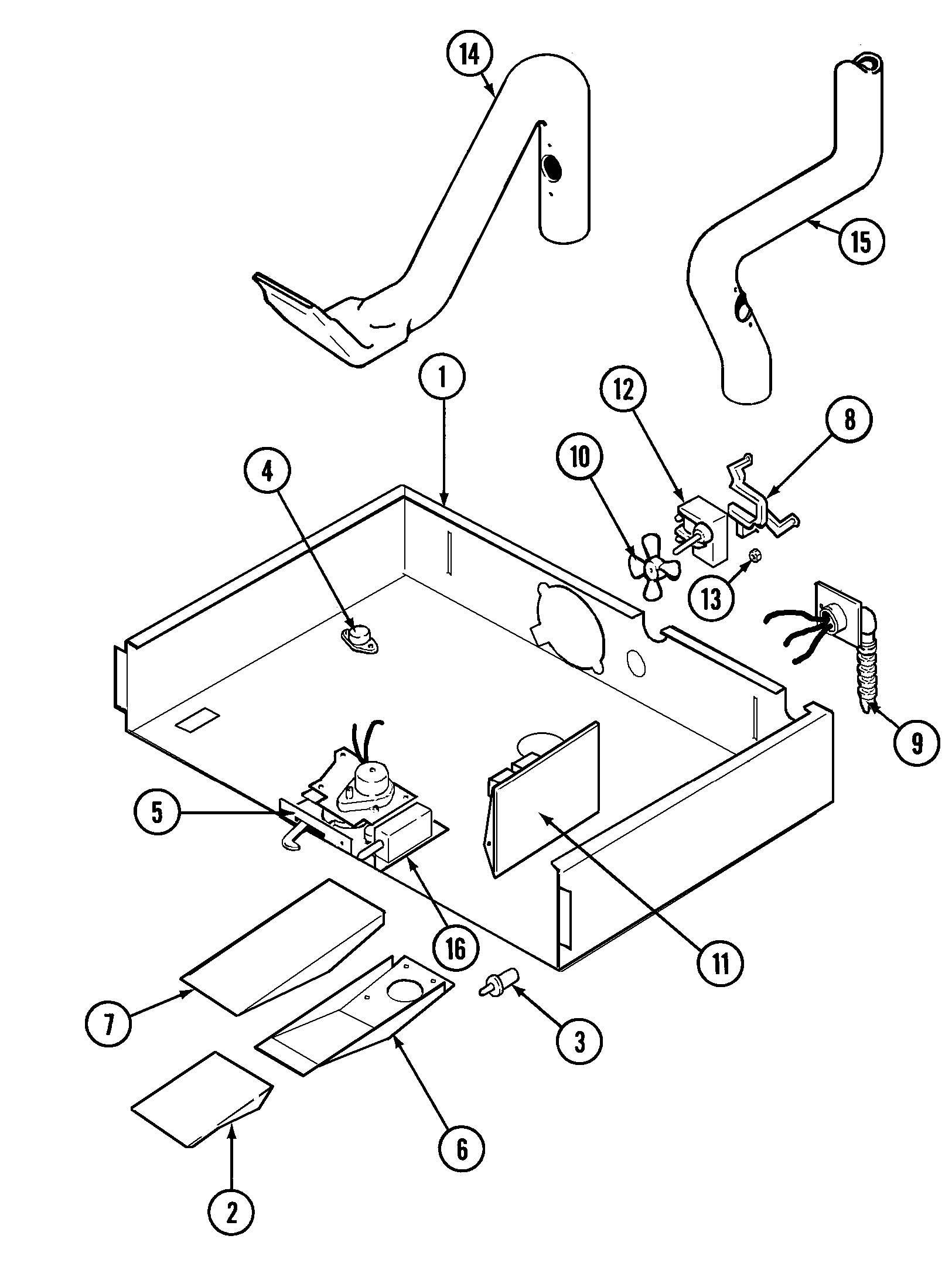 Jenn-Air WW27430P internal controls diagram