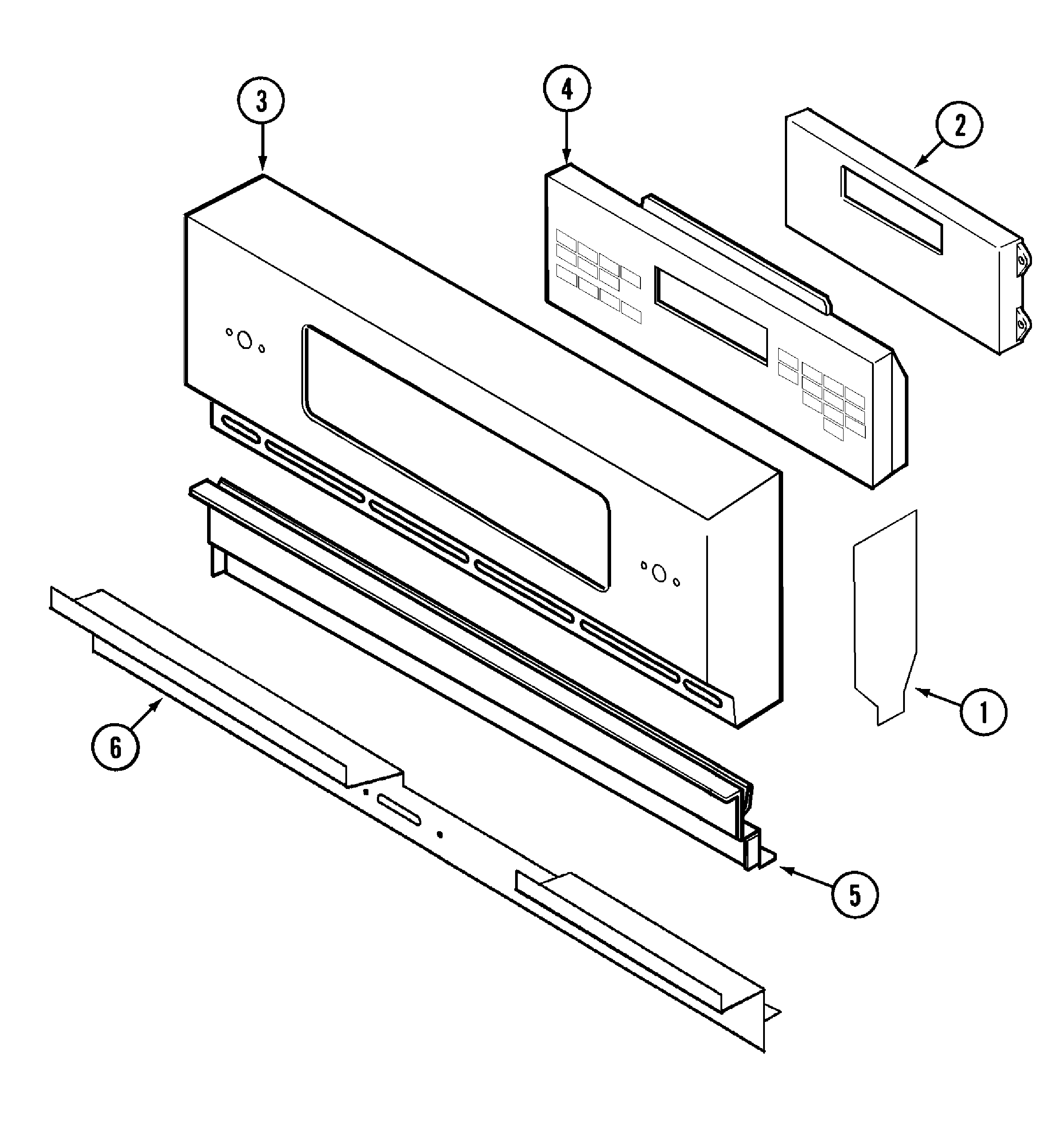 Jenn-Air W30400PR control panel (w30400pf,pg,pk,pr,pu) diagram