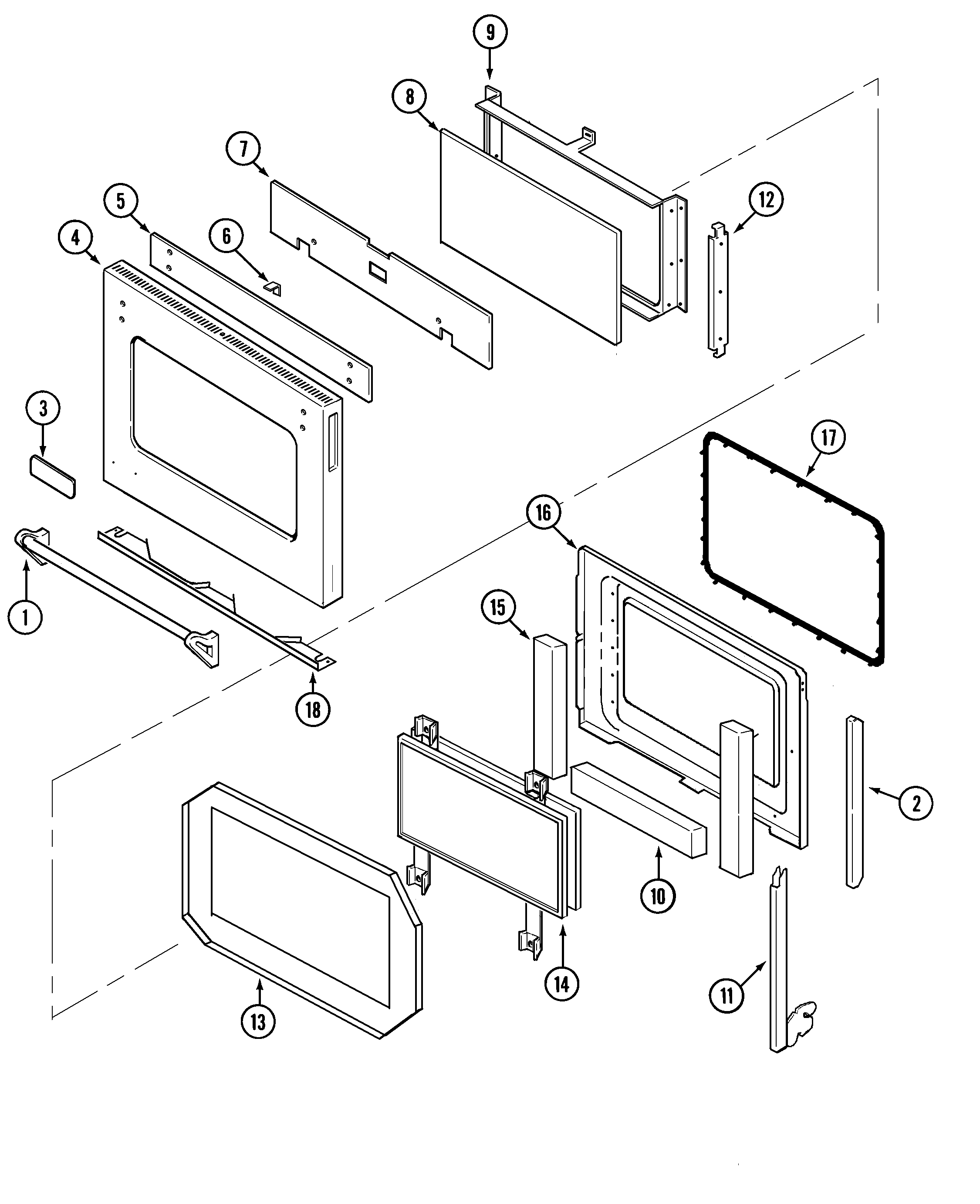 Jenn-Air W30400PU door (w30400pf,pg,pk,pr,pu) diagram