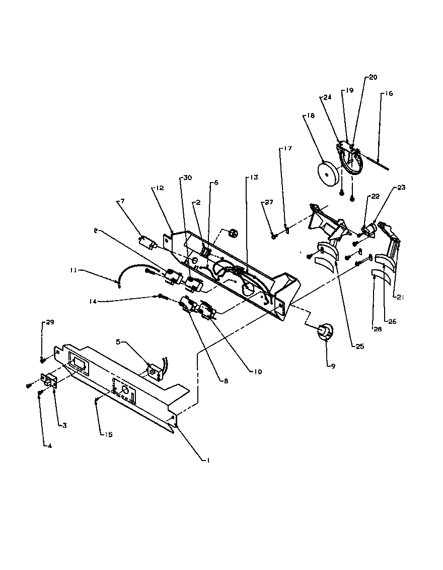 Amana SZD27NE-P1162410WE ice and water cavity diagram