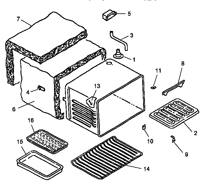 Amana ARH667E-P1142632N cabinet assy diagram