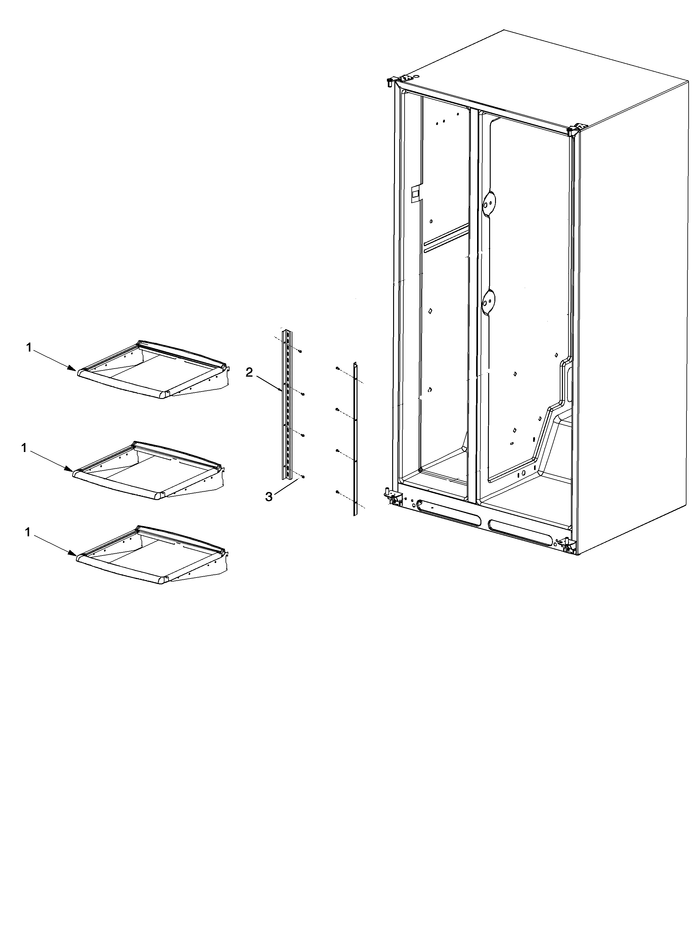 Crosley CS26G7DW-PCS26G7D0W0 ref shelf diagram