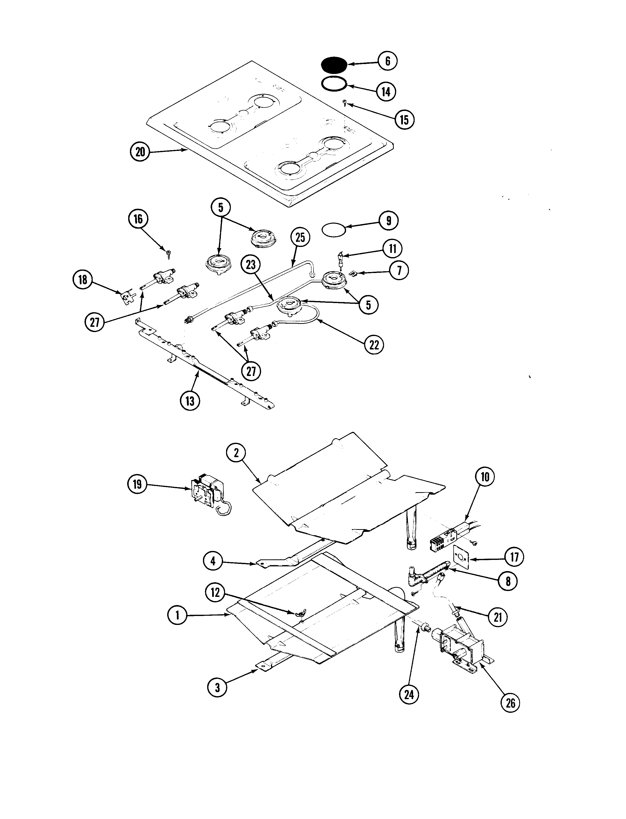 Admiral 686WJ-EKSVW control system diagram