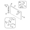 Magic Chef CTF1921ARW freezer outer door diagram