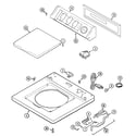 Maytag LAT9206BAE top diagram