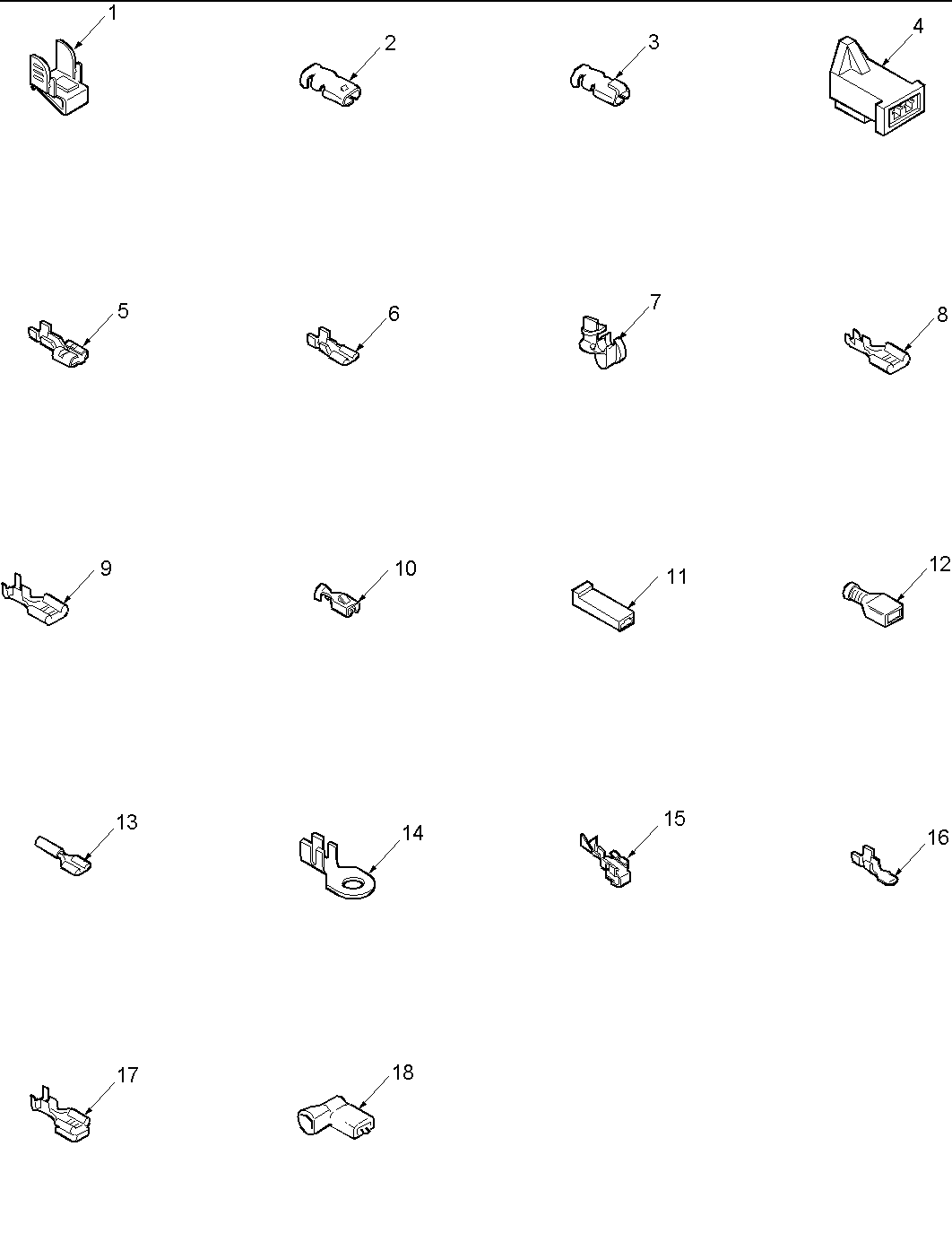 Amana LGA10AW-PLGA10AW terminals diagram