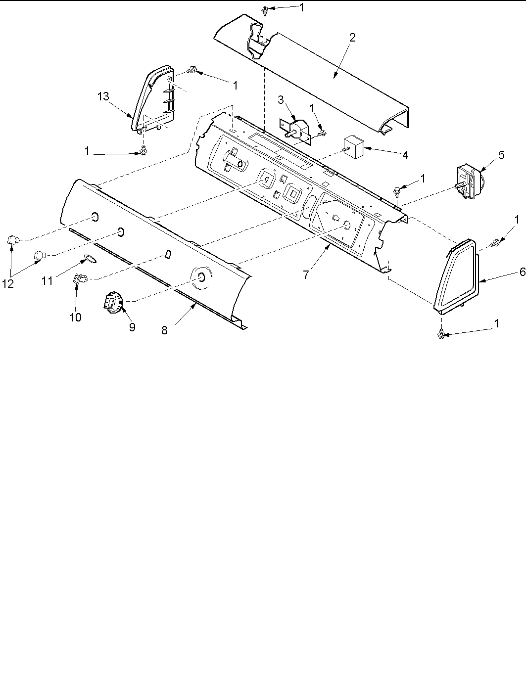 Amana ALE643RAC-PALE643RAC control panel diagram