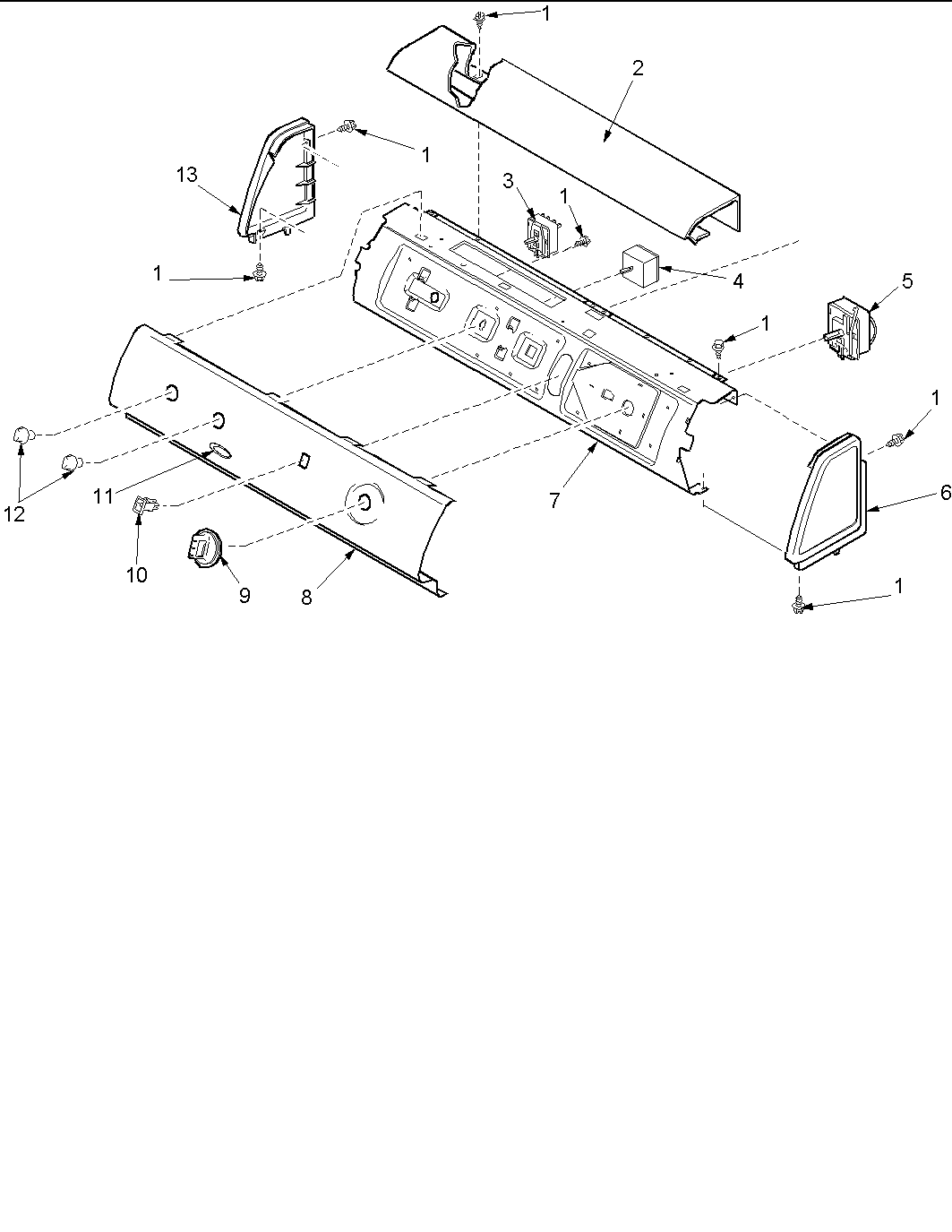 Amana ALG643RBC-PALG643RBC1 control panel diagram