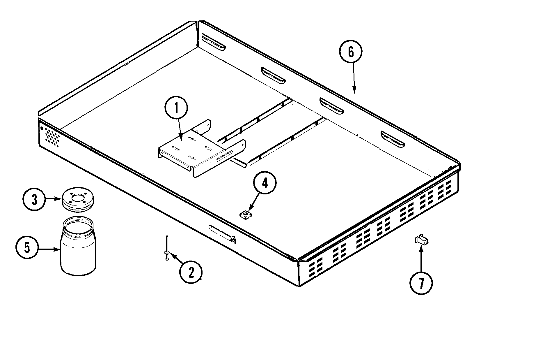 Jenn-Air JED8130ADB burner box assy. diagram