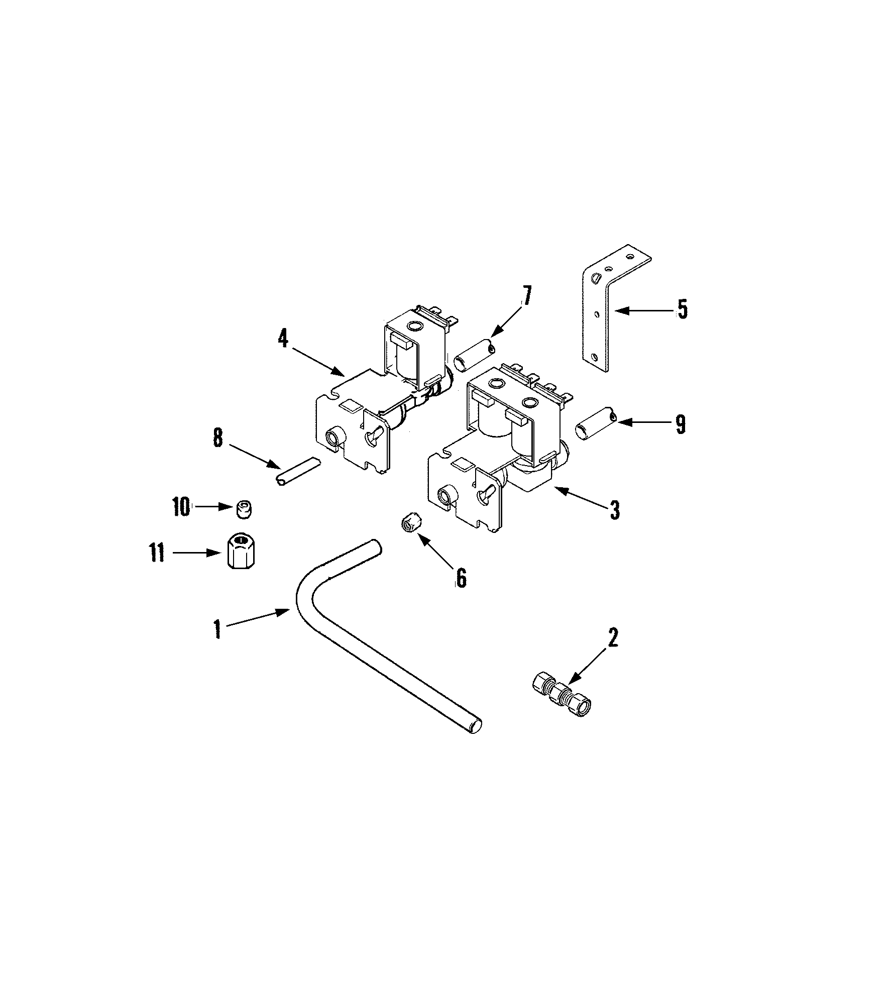 Jenn-Air JS229SEXPB water system diagram