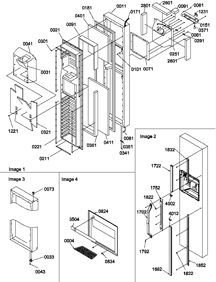 Amana SCD25TW-P1190422WW fz door diagram