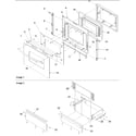 Amana AGDS902WW-P1131828NWW oven and storage door diagram