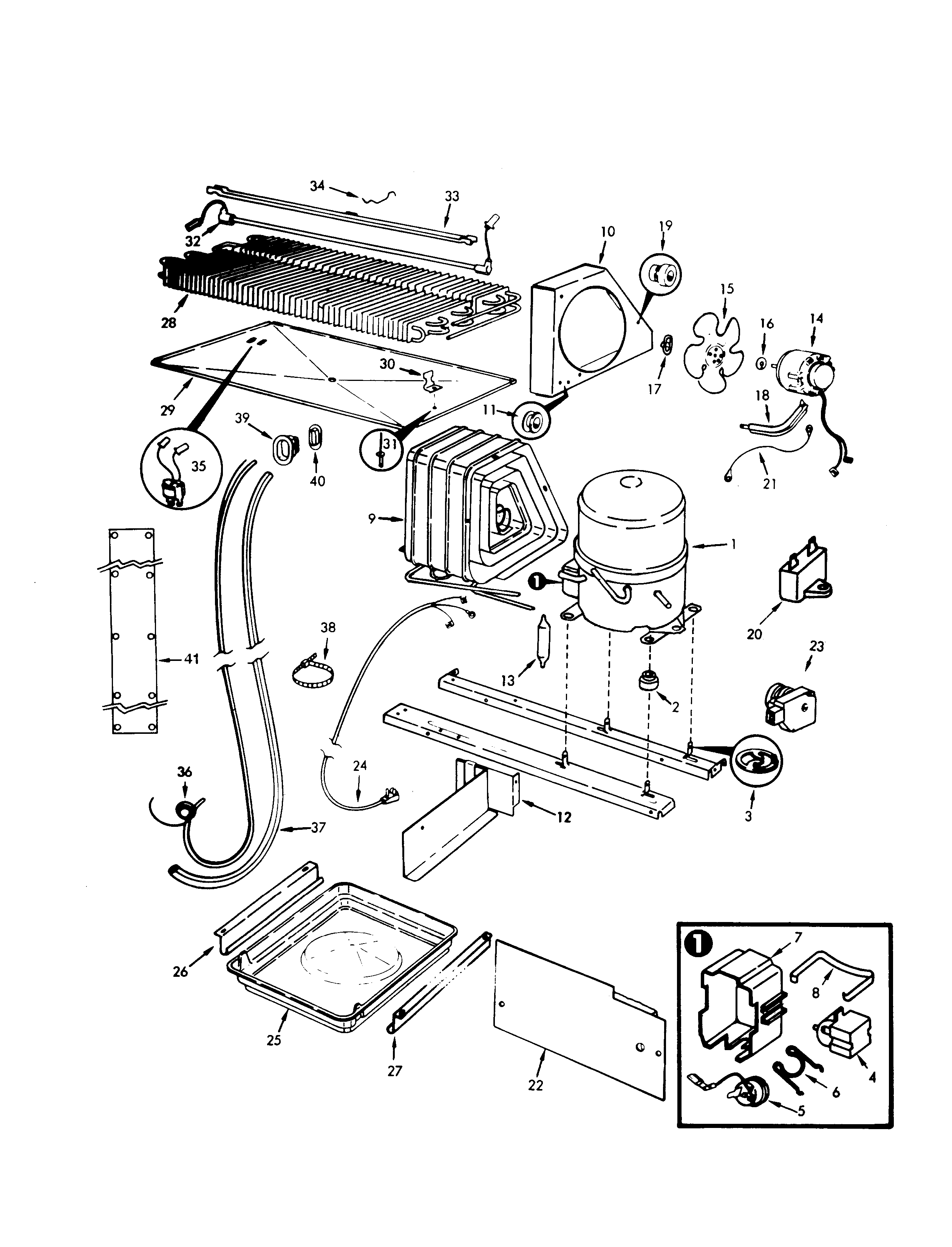 Jenn-Air JRTD226R-BJ81A unit compartment & system diagram